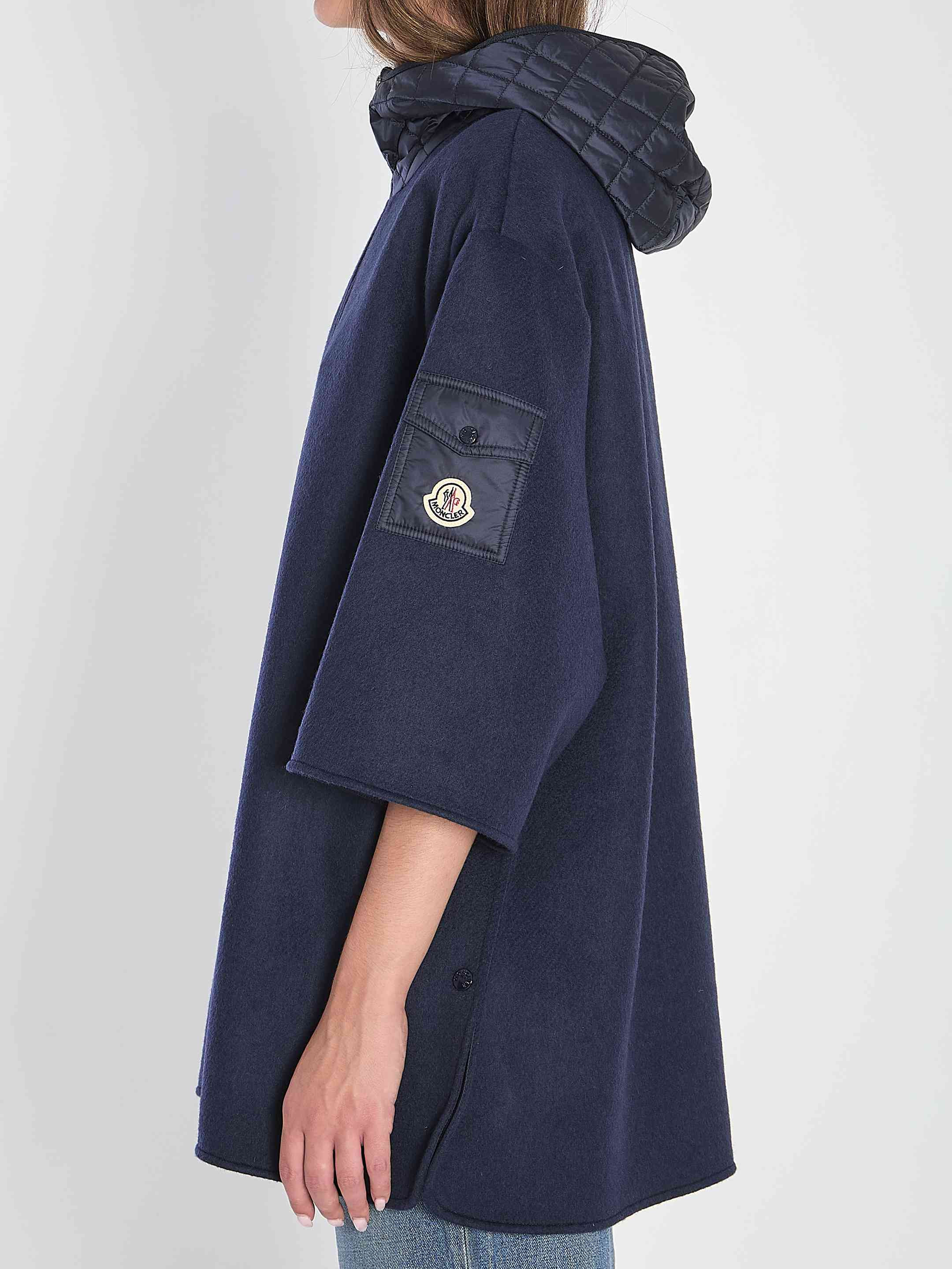 Moncler Women Hooded Wool Cape - 3