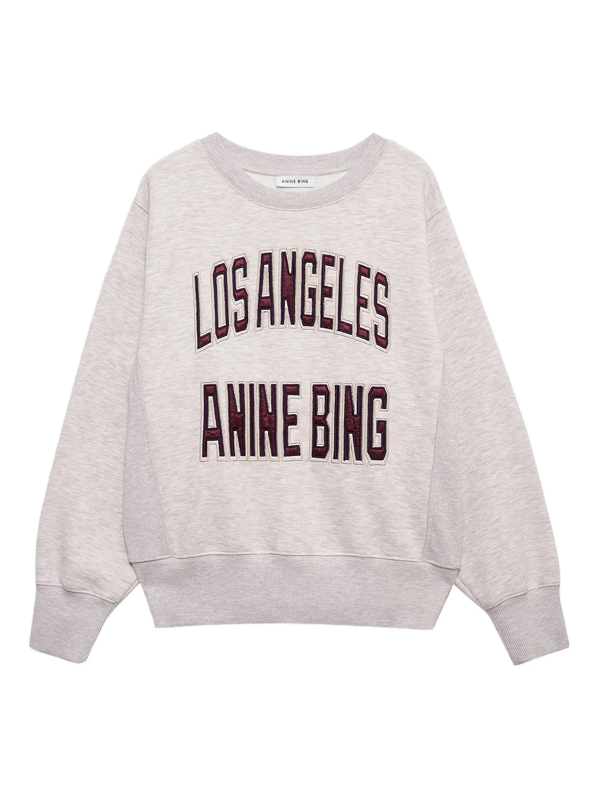 Anine Bing Harry Long-sleeve Cropped Sweatshirt - 1