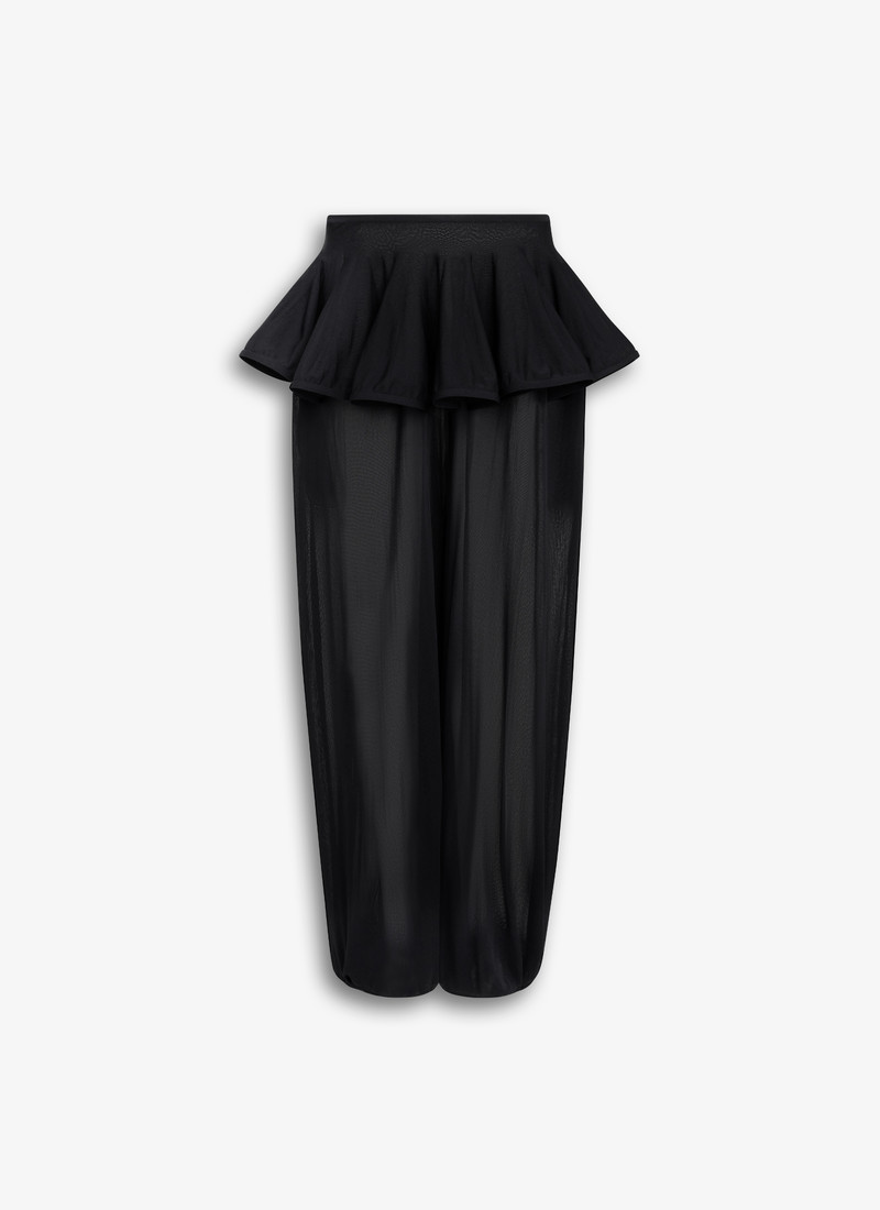 KNIT PEPLUM PANTS - 1