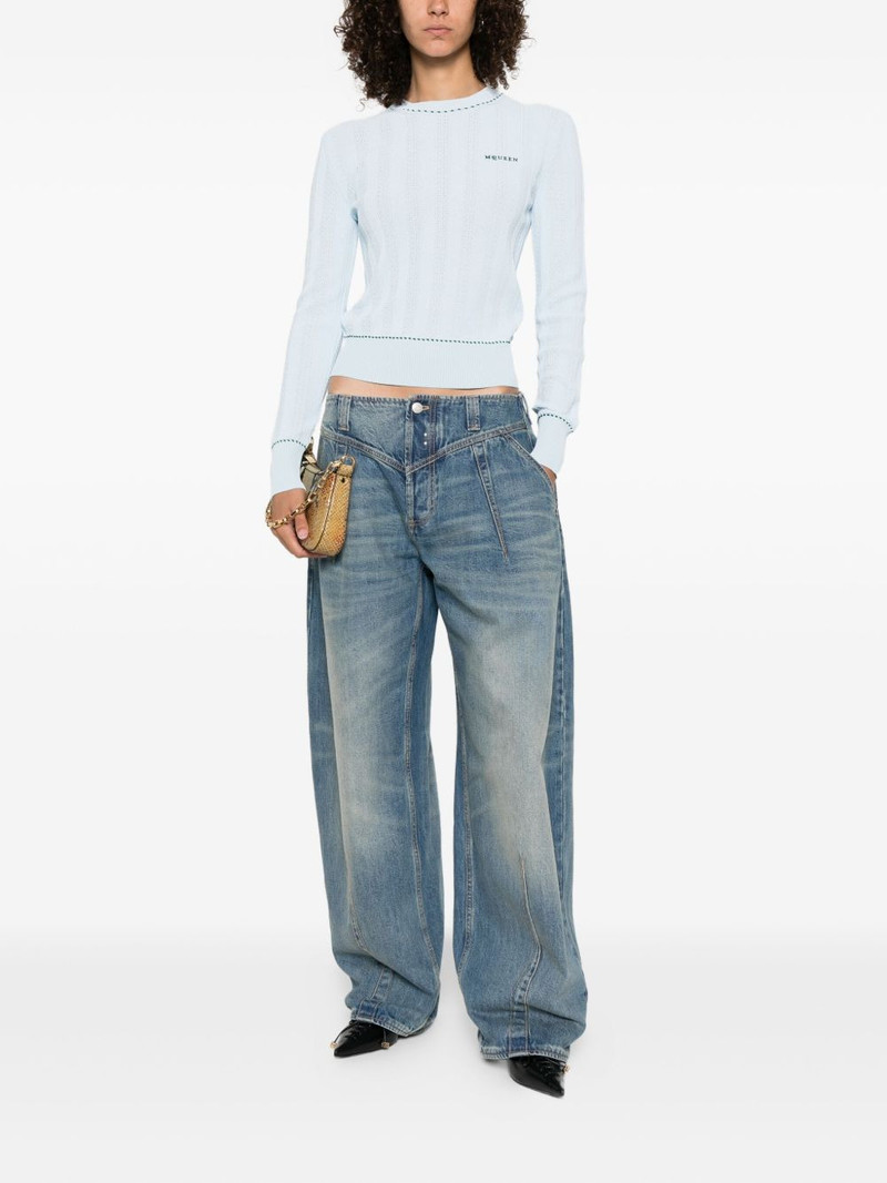 Alexander McQueen logo-embroidered sweater outlook