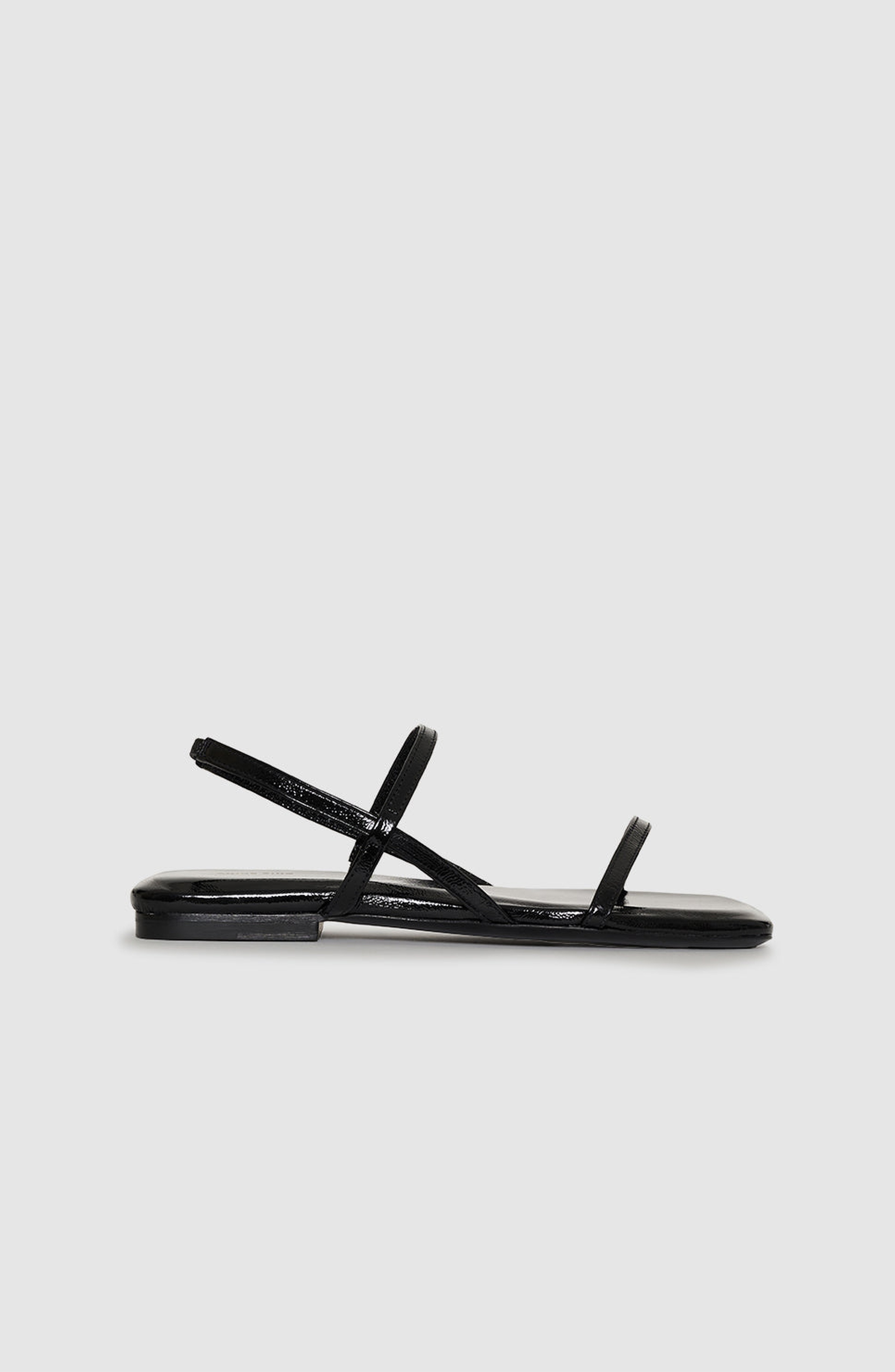 ANINE BING Hilda Flat Sandals in Black at Nordstrom - 3