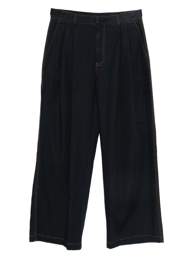pleat-detail jeans 1