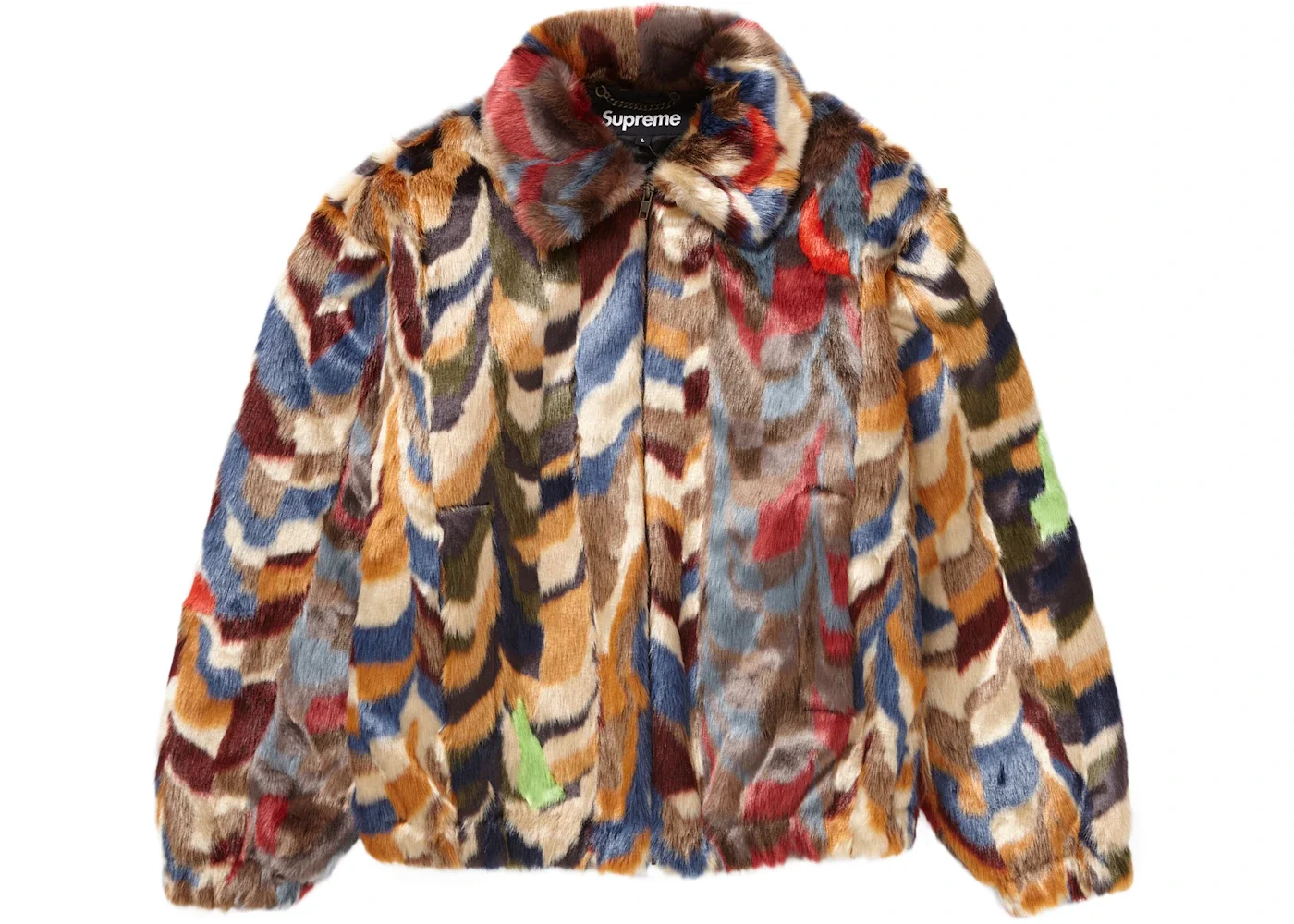 Supreme Faux Fur Bomber Jacket Multicolor - 1