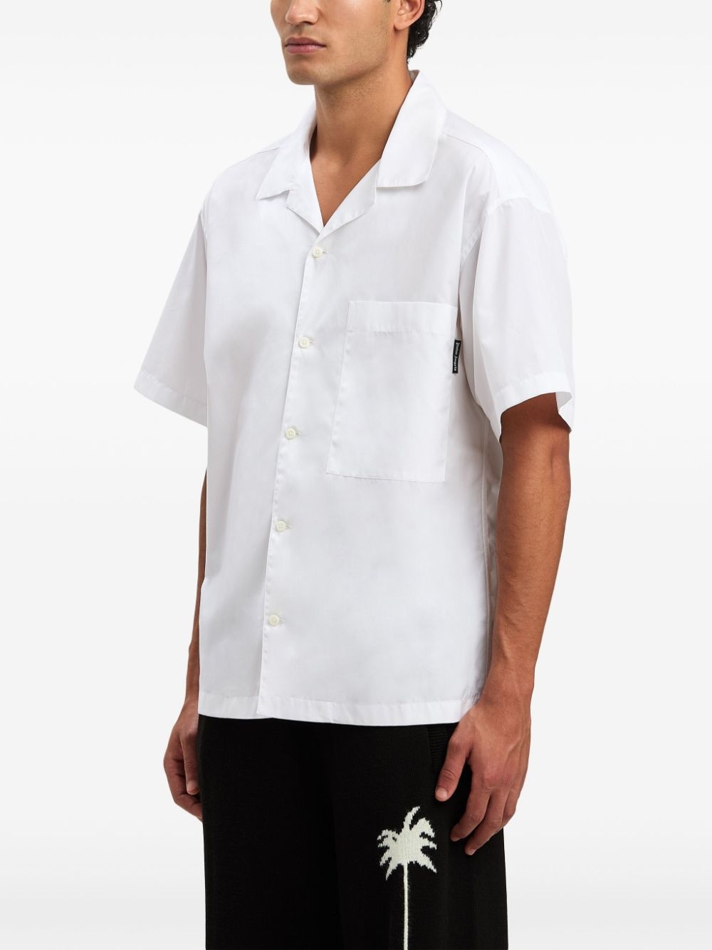 curved-logo classic shirt - 4