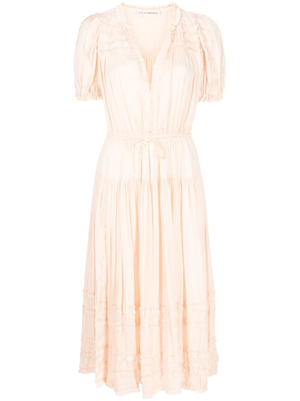 empire-line pleated dress - 1