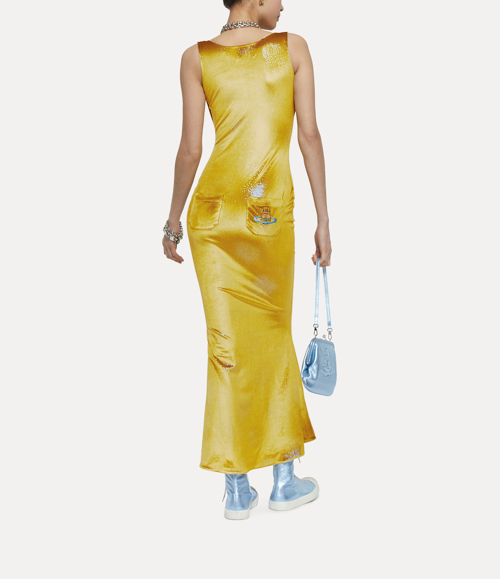 LONG LIZ JERSEY DRESS - 4