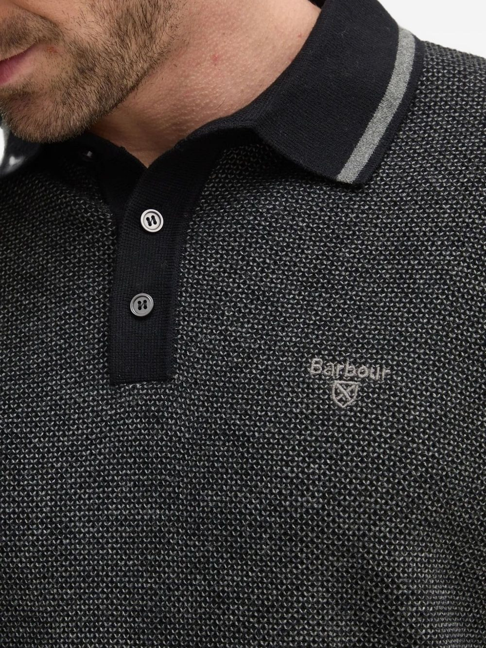 textured polo shirt - 4