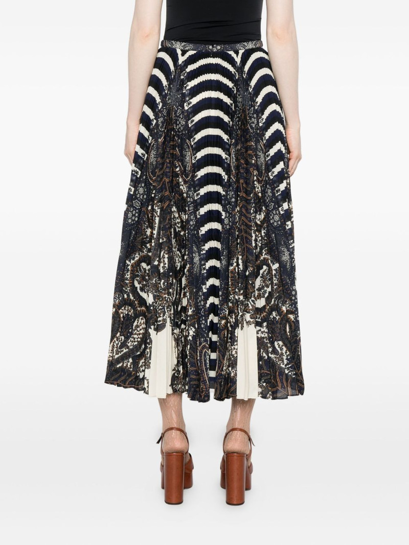 paisley-striped pleated skirt 4