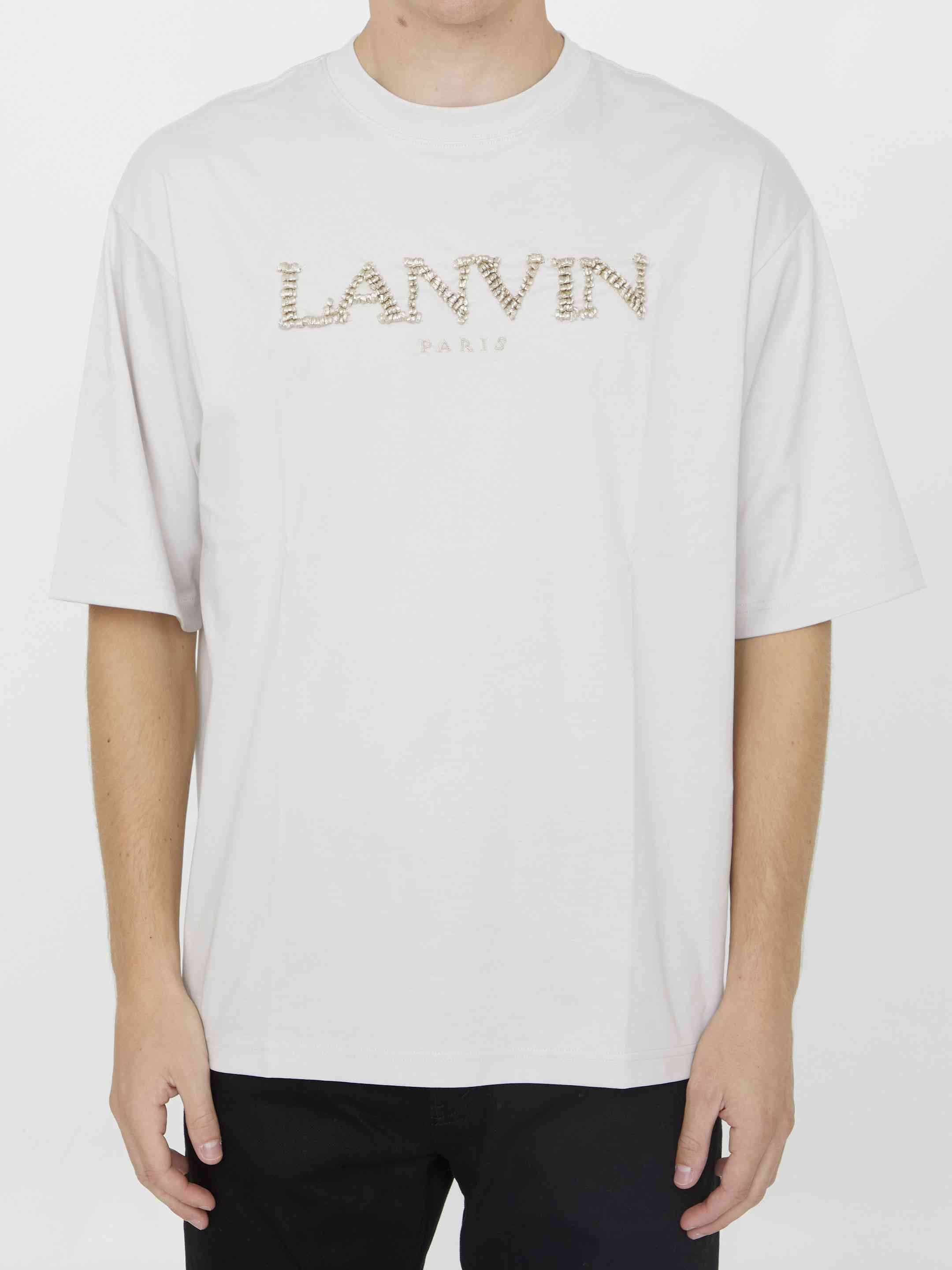 Lanvin Men Cotton T-Shirt With Logo - 1