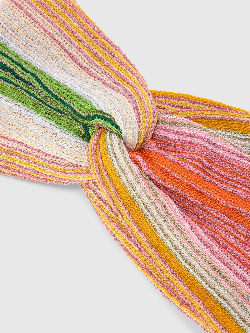 Striped viscose-blend headband 2