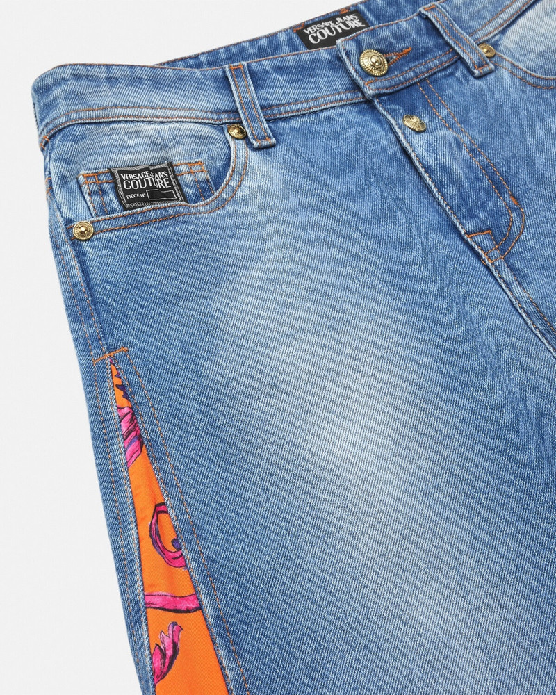 VERSACE JEANS COUTURE Outline Barocco Wide-Leg Jeans outlook