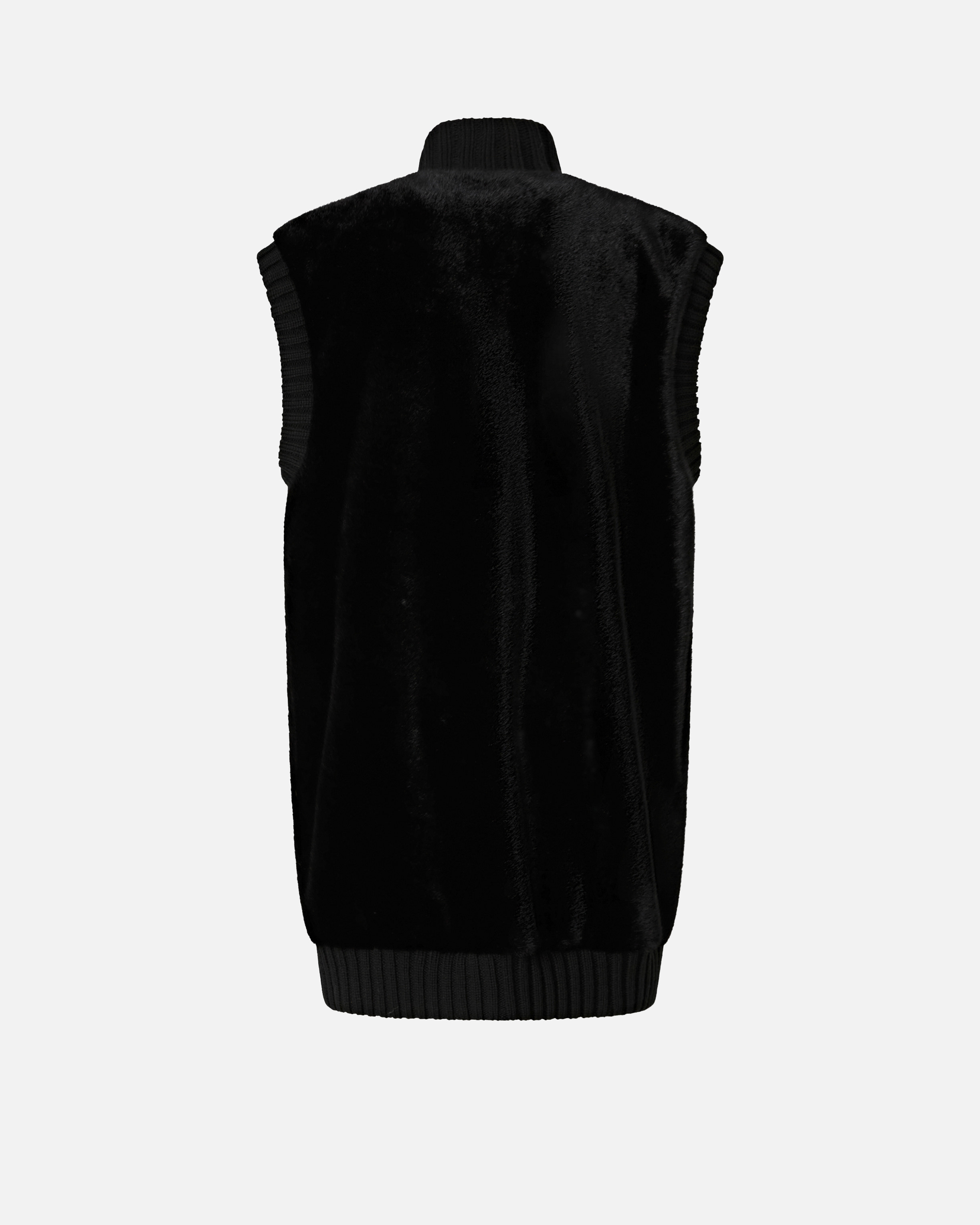 LONG FAUX FUR GILET - 6