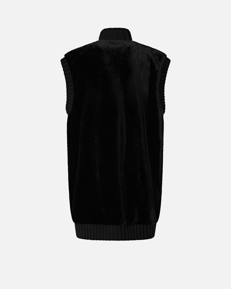 LONG FAUX FUR GILET 6