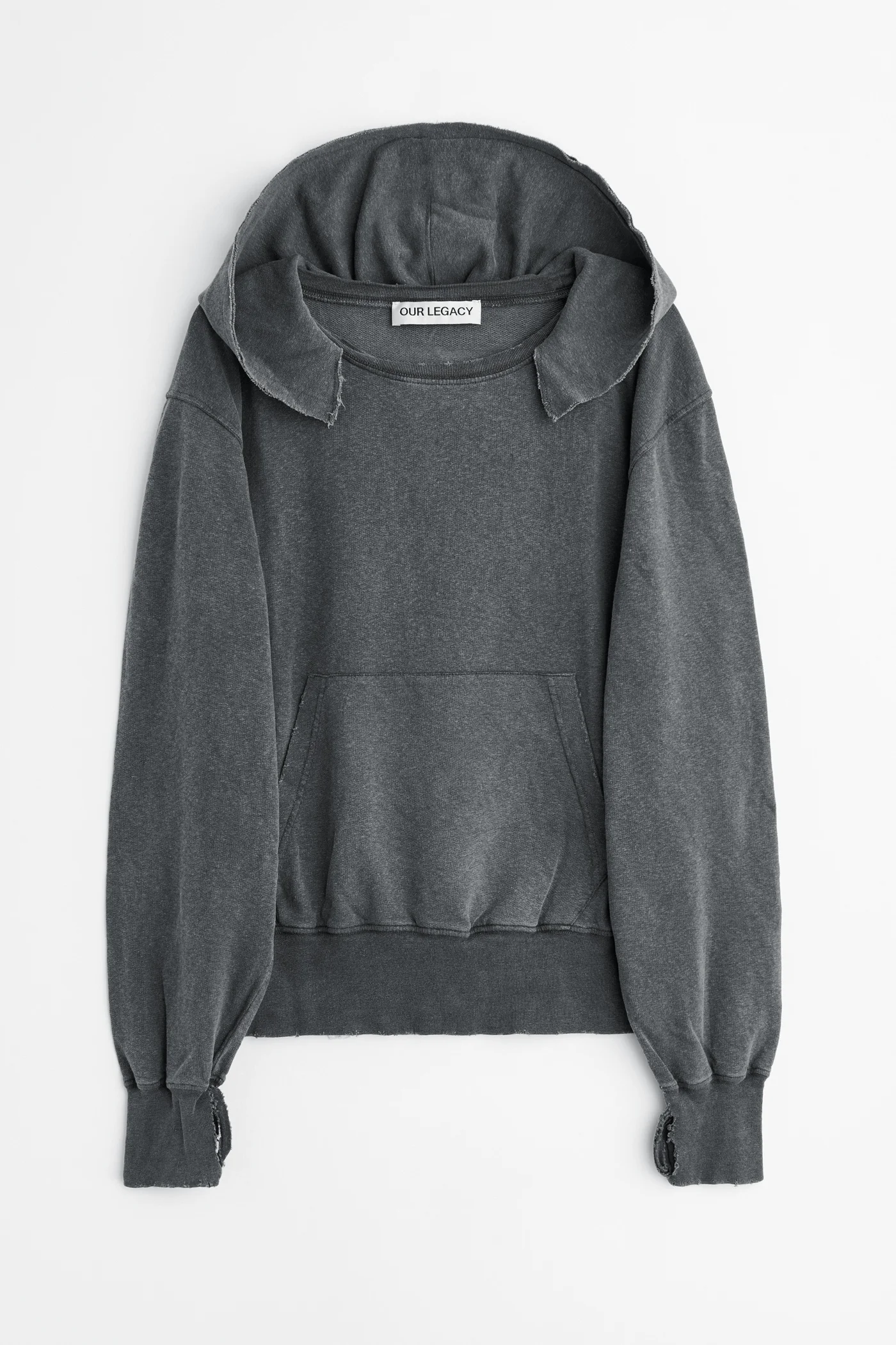 Relic Hoodie Washed Black Rogue Loopback - 1