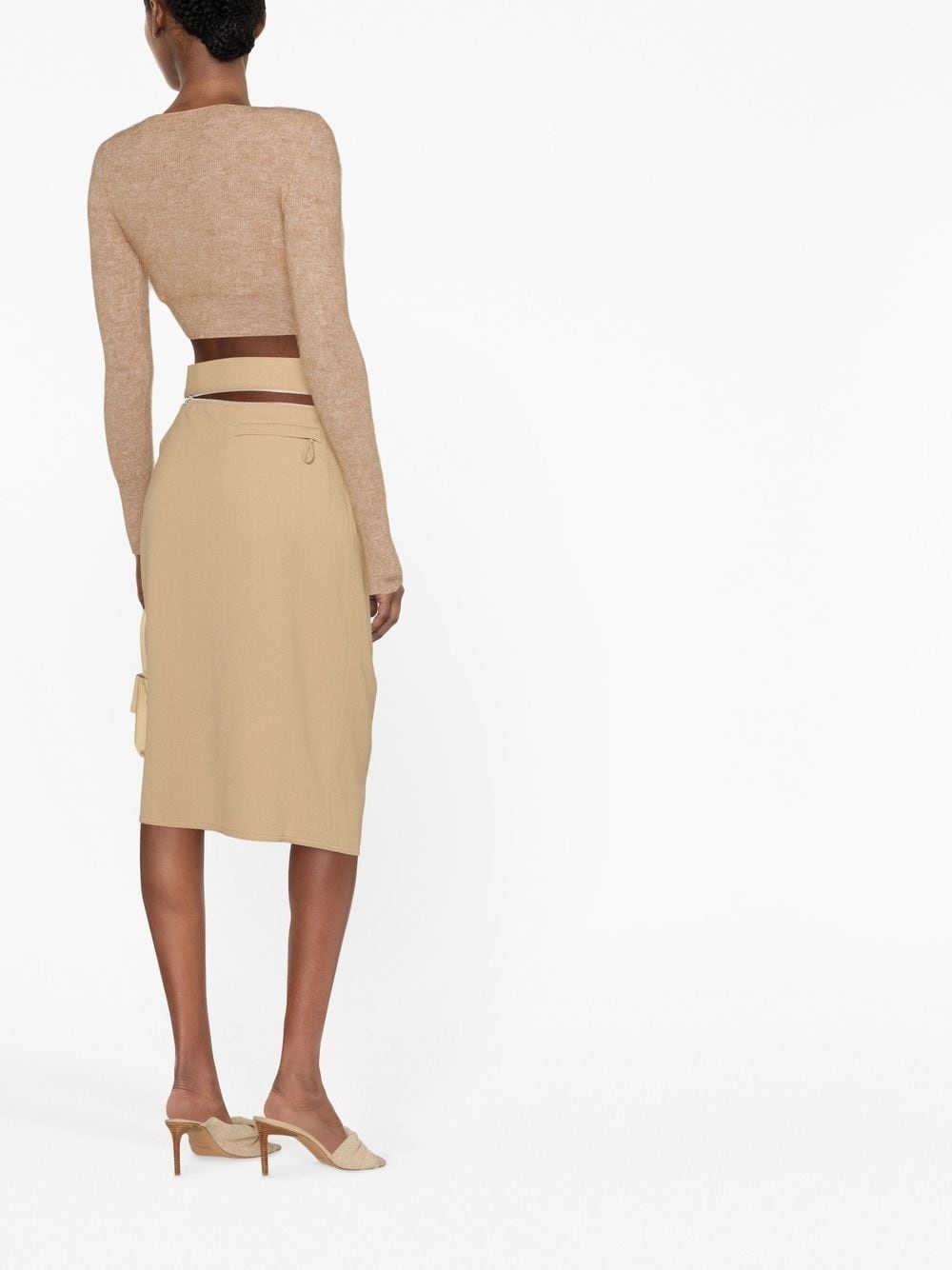 Bodri gathered midi skirt - 4
