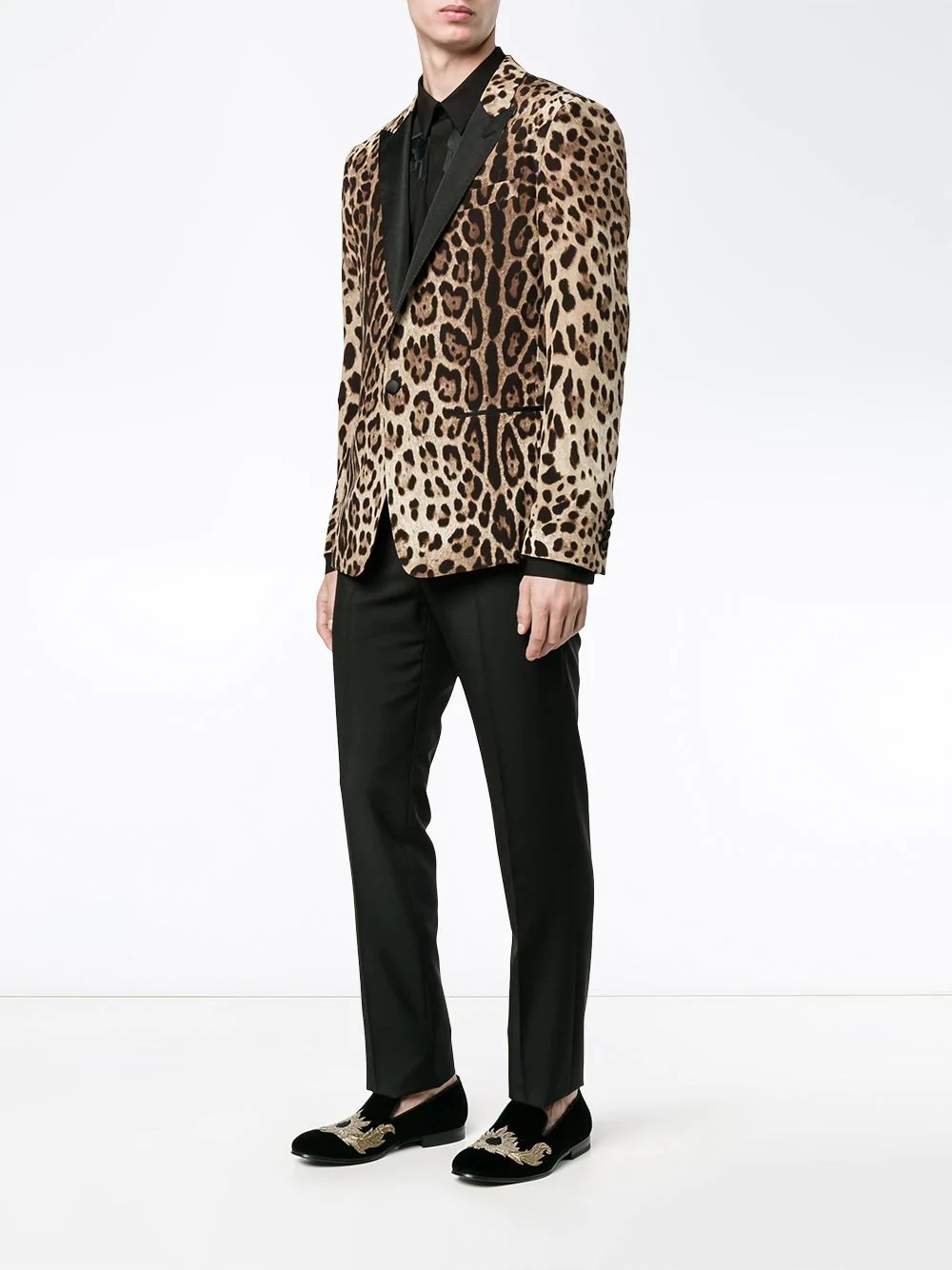 leopard print blazer - 2