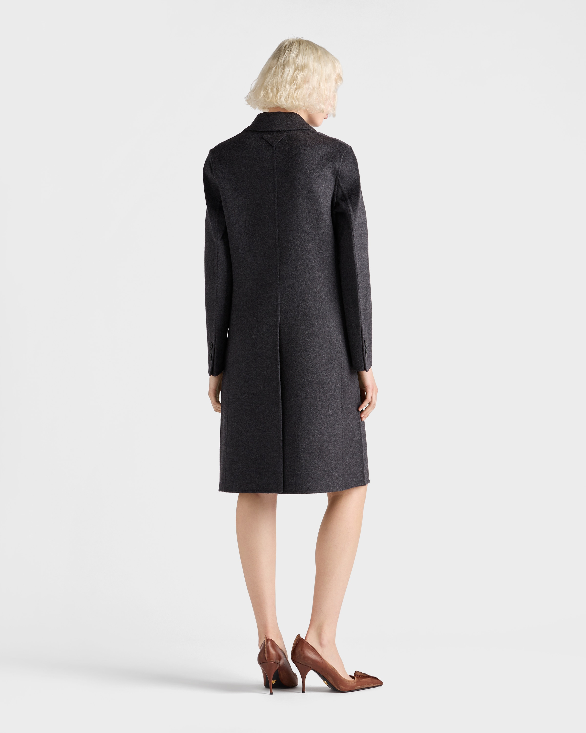 Double-breasted double cashwool coat - 5