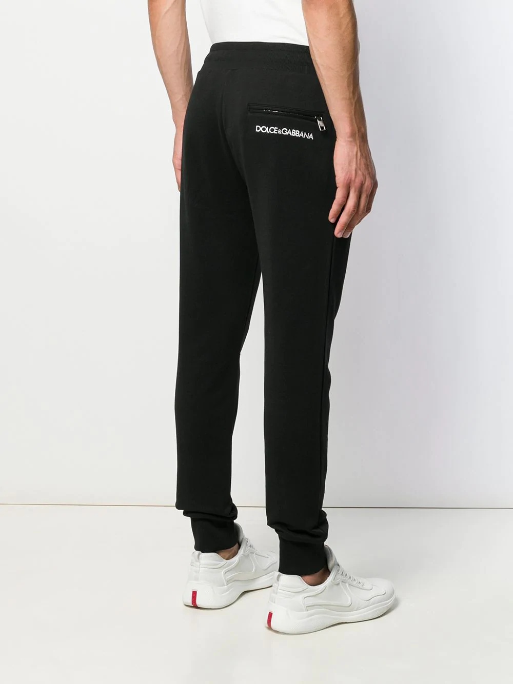 embroidered logo track pants - 4