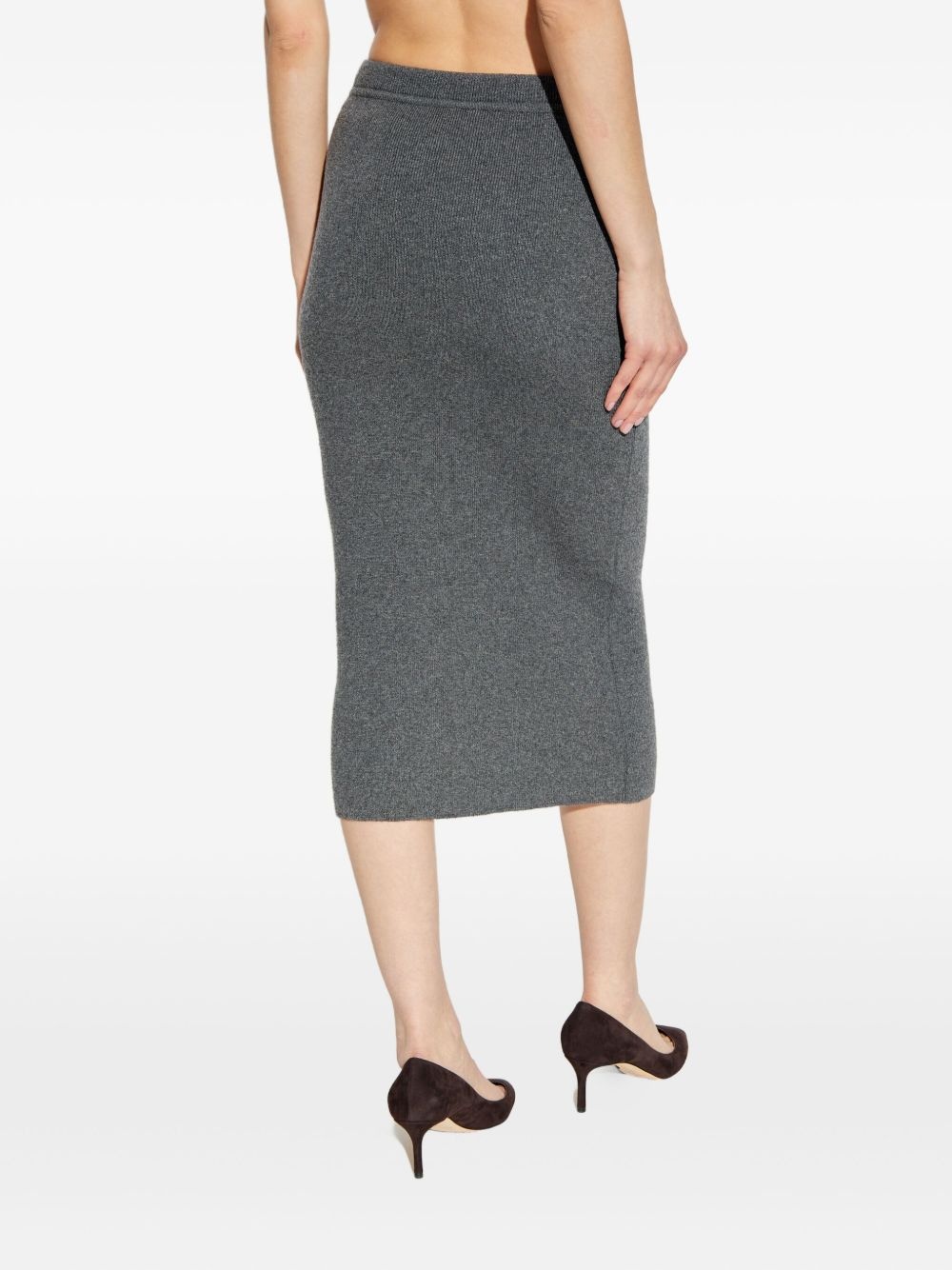 ribbed cashmere skirt - 4