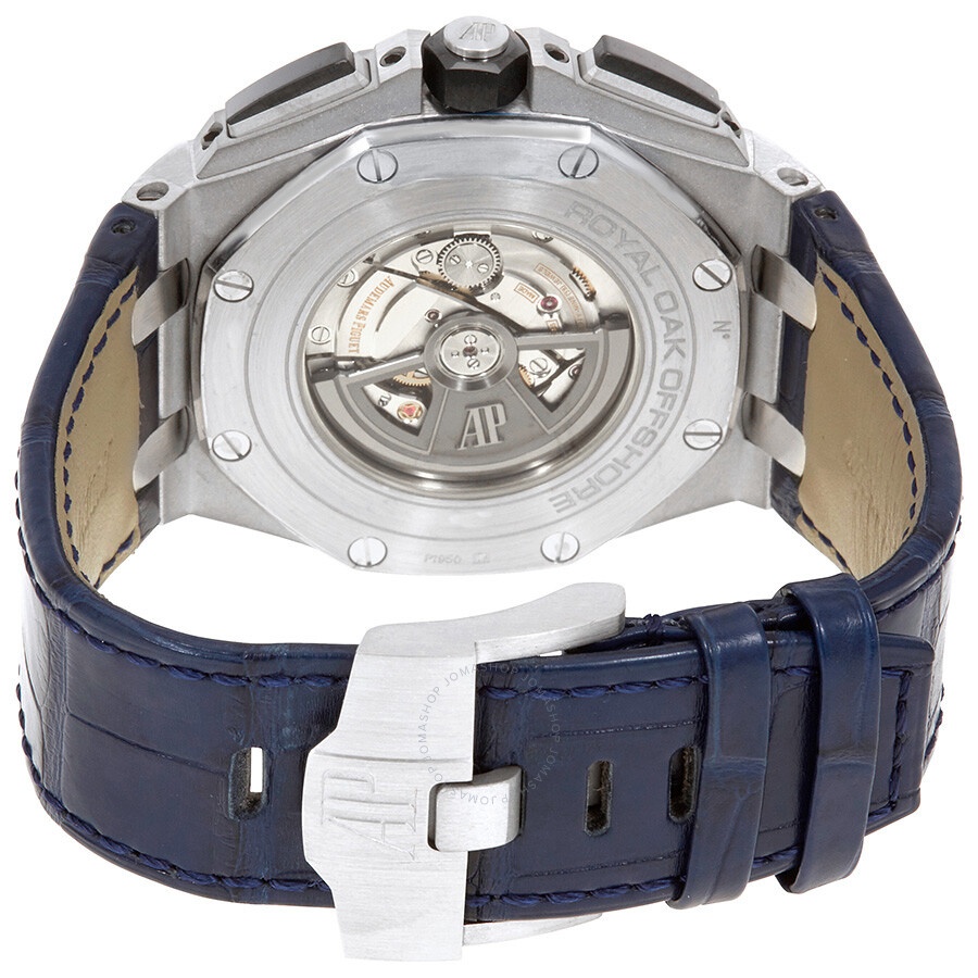 Audemars Piguet Royal Oak Offshore Blue Alligator Leather Men's Watch 26401PO.OO.A018CR.01 - 3