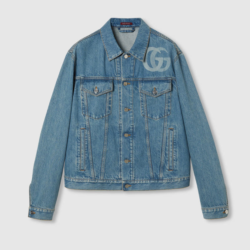 Lasered Double G denim jacket 1