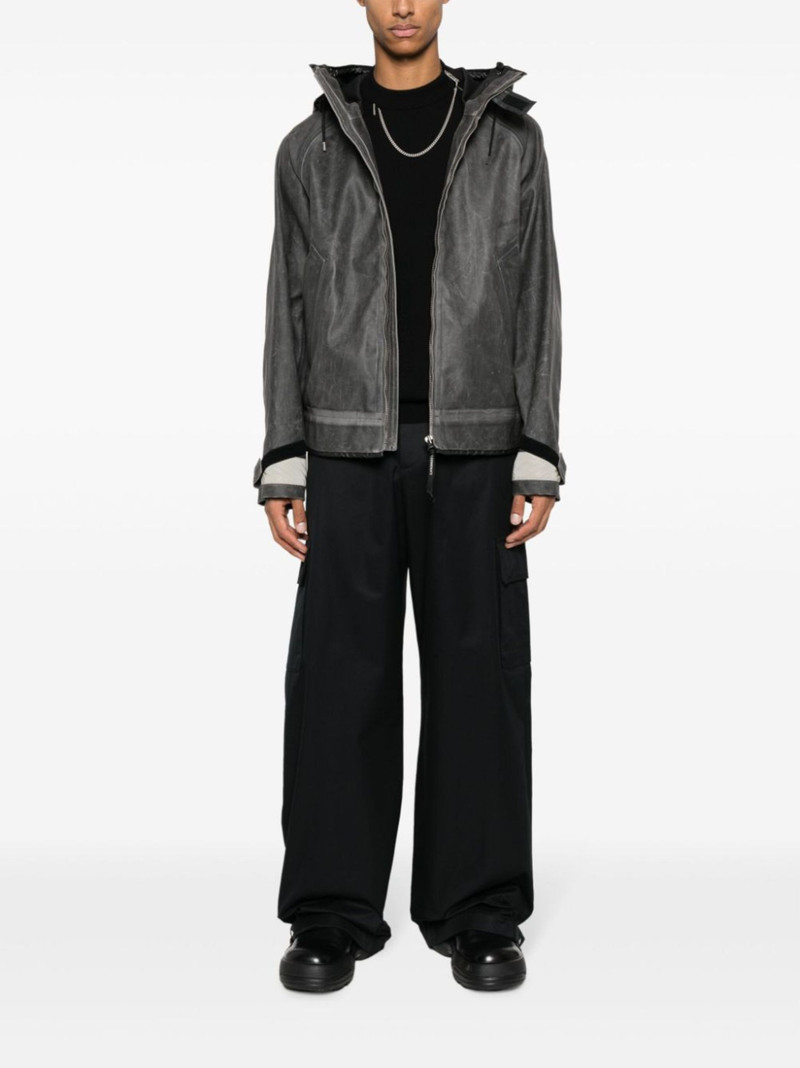 Off-White wide-leg cotton trousers outlook