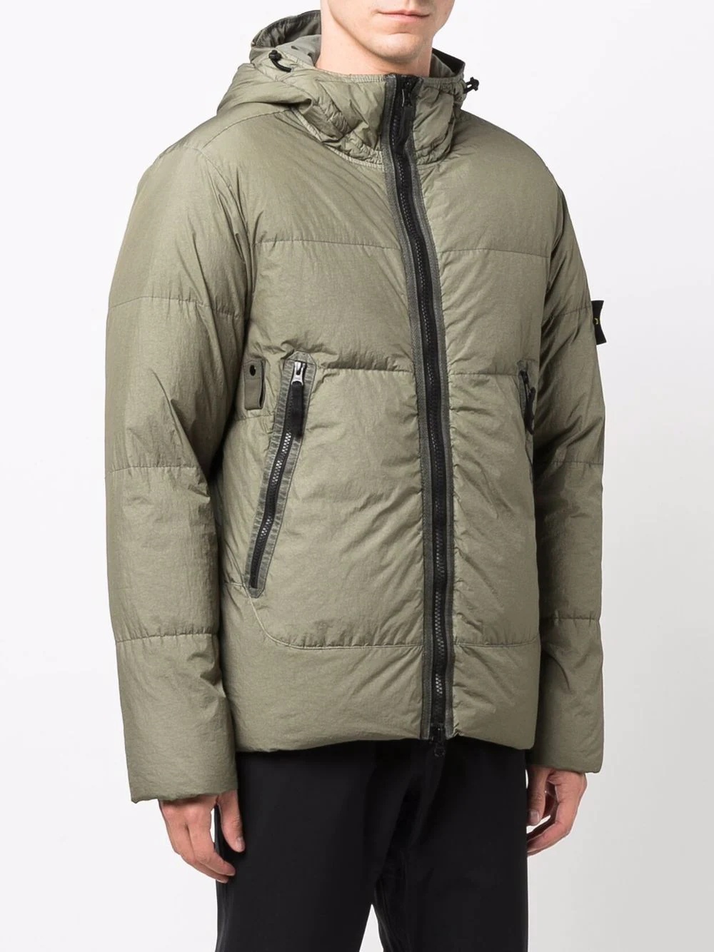 padded down hooded jacket - 3