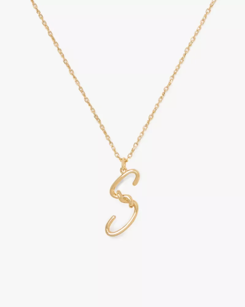Initial Script S Pendant - 1