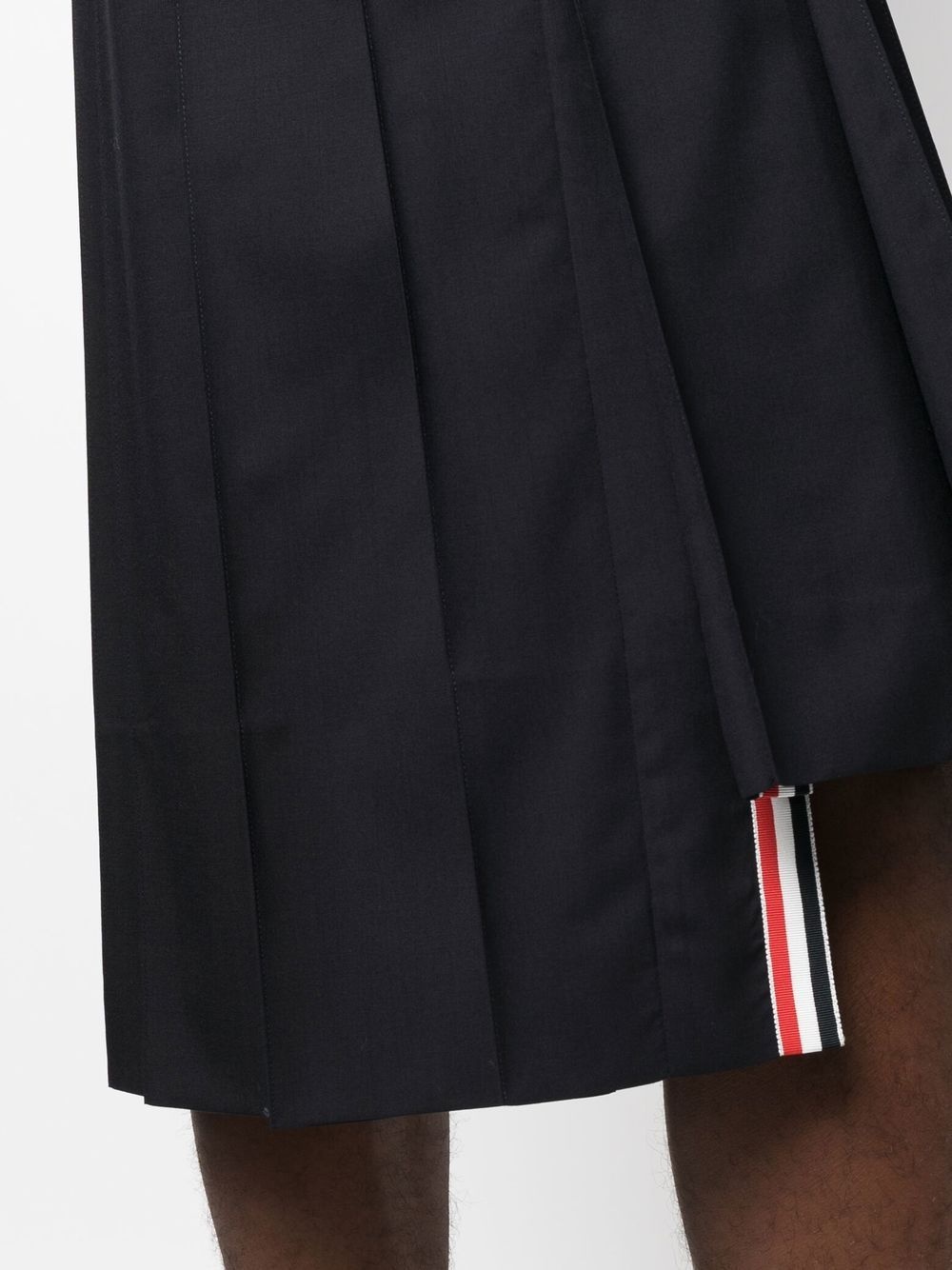 4-Bar woollen pleated skirt - 5