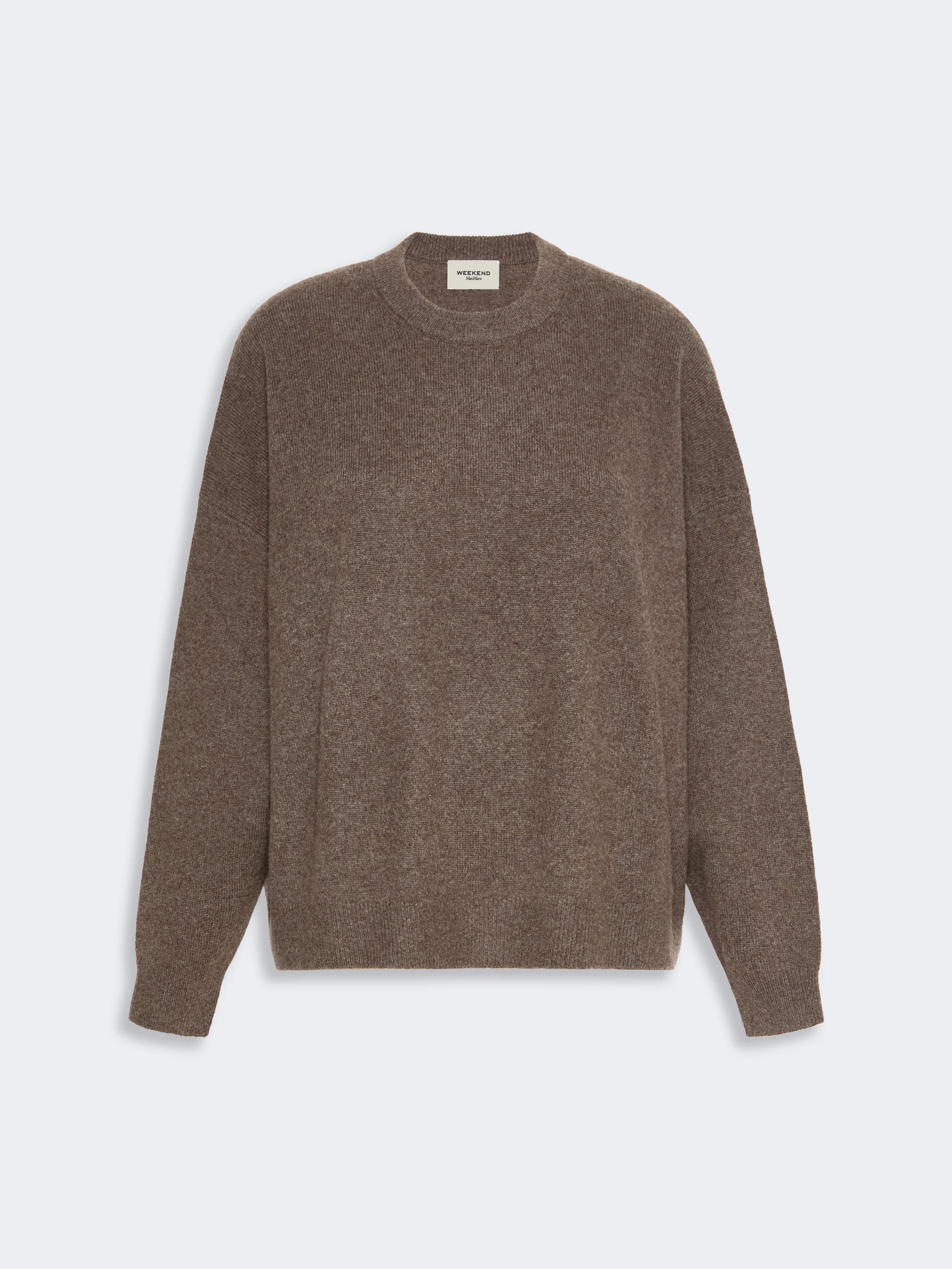 DETTO Cashmere yarn crew-neck jumper - MARRON GLACE' - 1