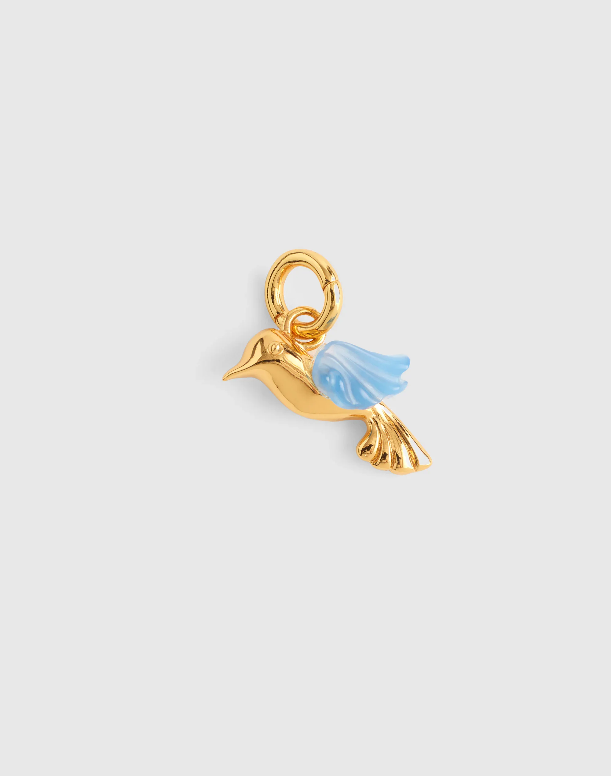 Semiprecious Hummingbird Charm - 1
