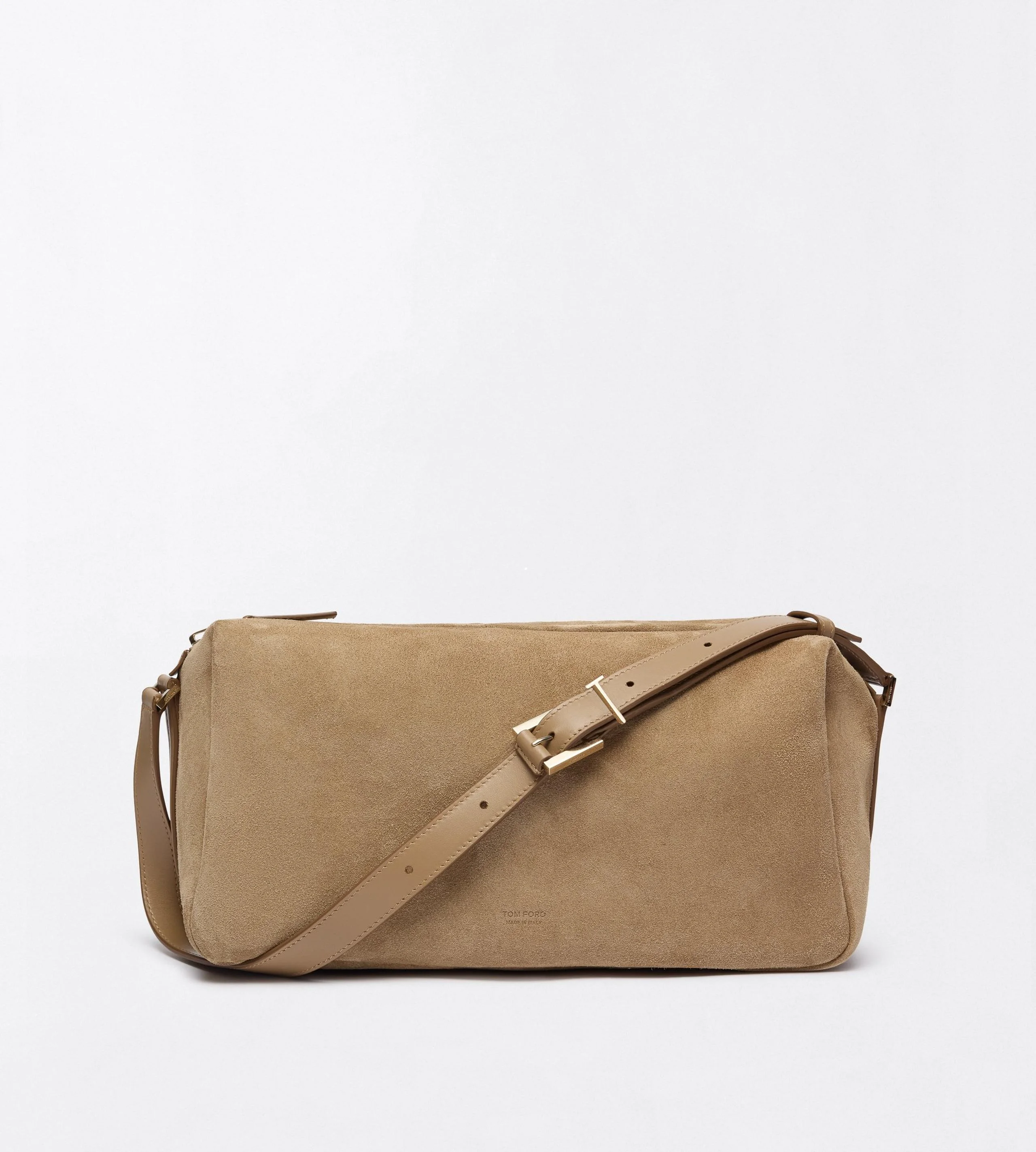 SUEDE LEATHER T LOOP SHOULDER BAG - 1