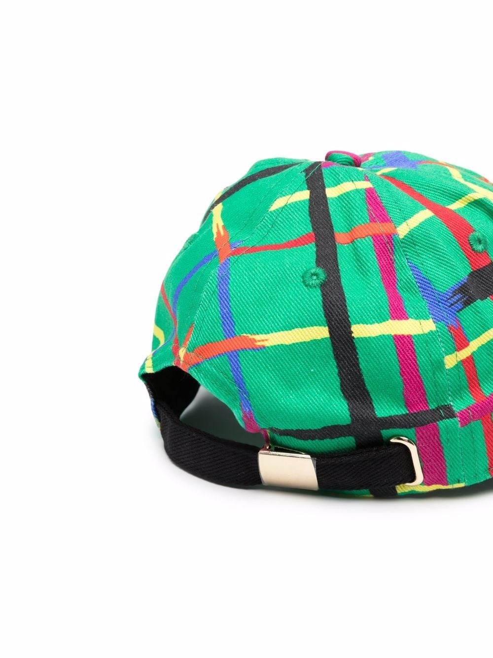 check-print baseball cap - 2