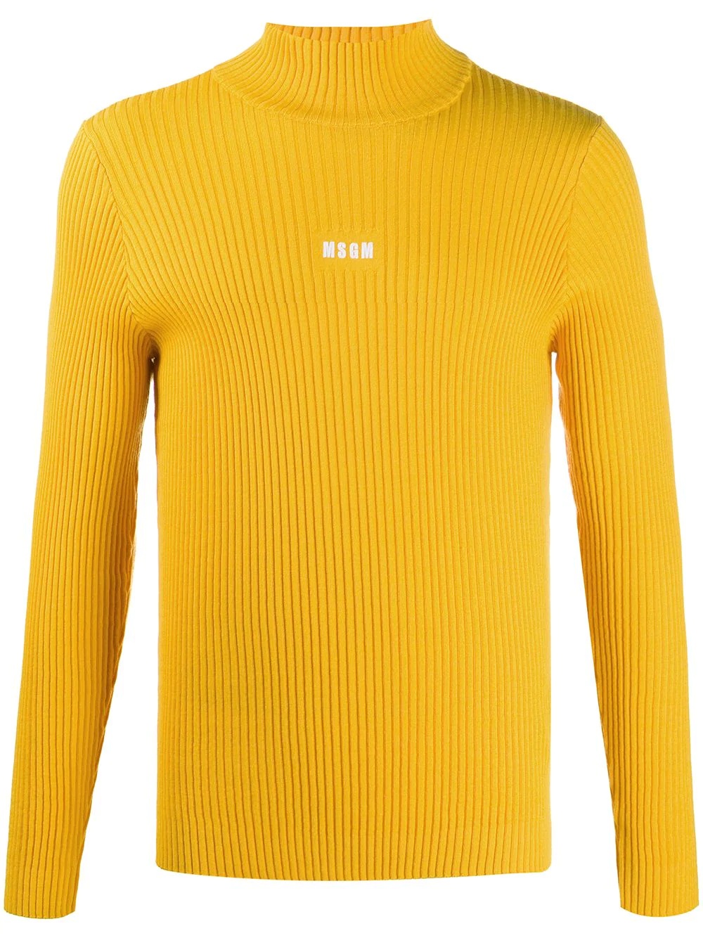 turtle neck ribbed jumper - 1