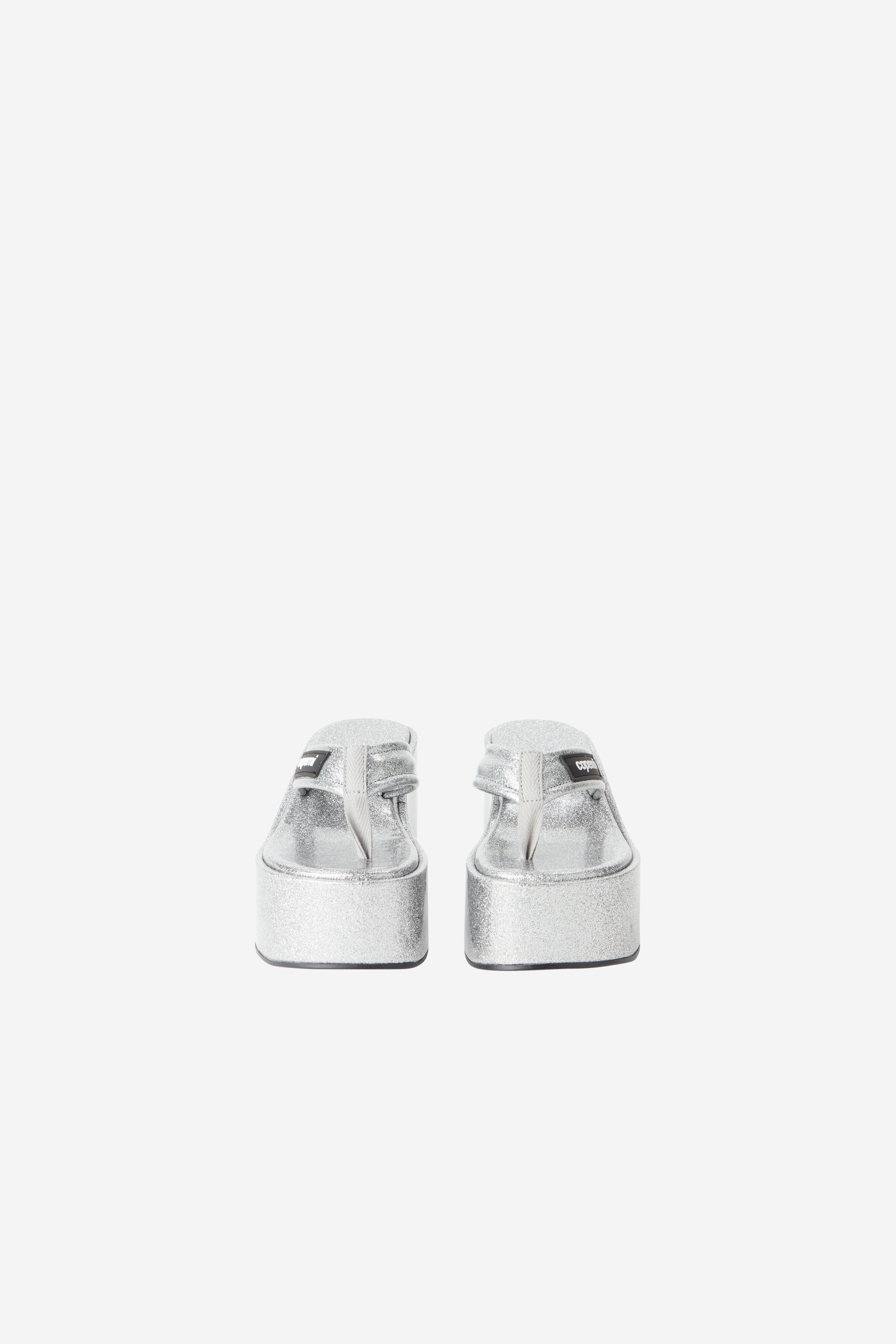 Glitter Branded Wedge Sandal - 3