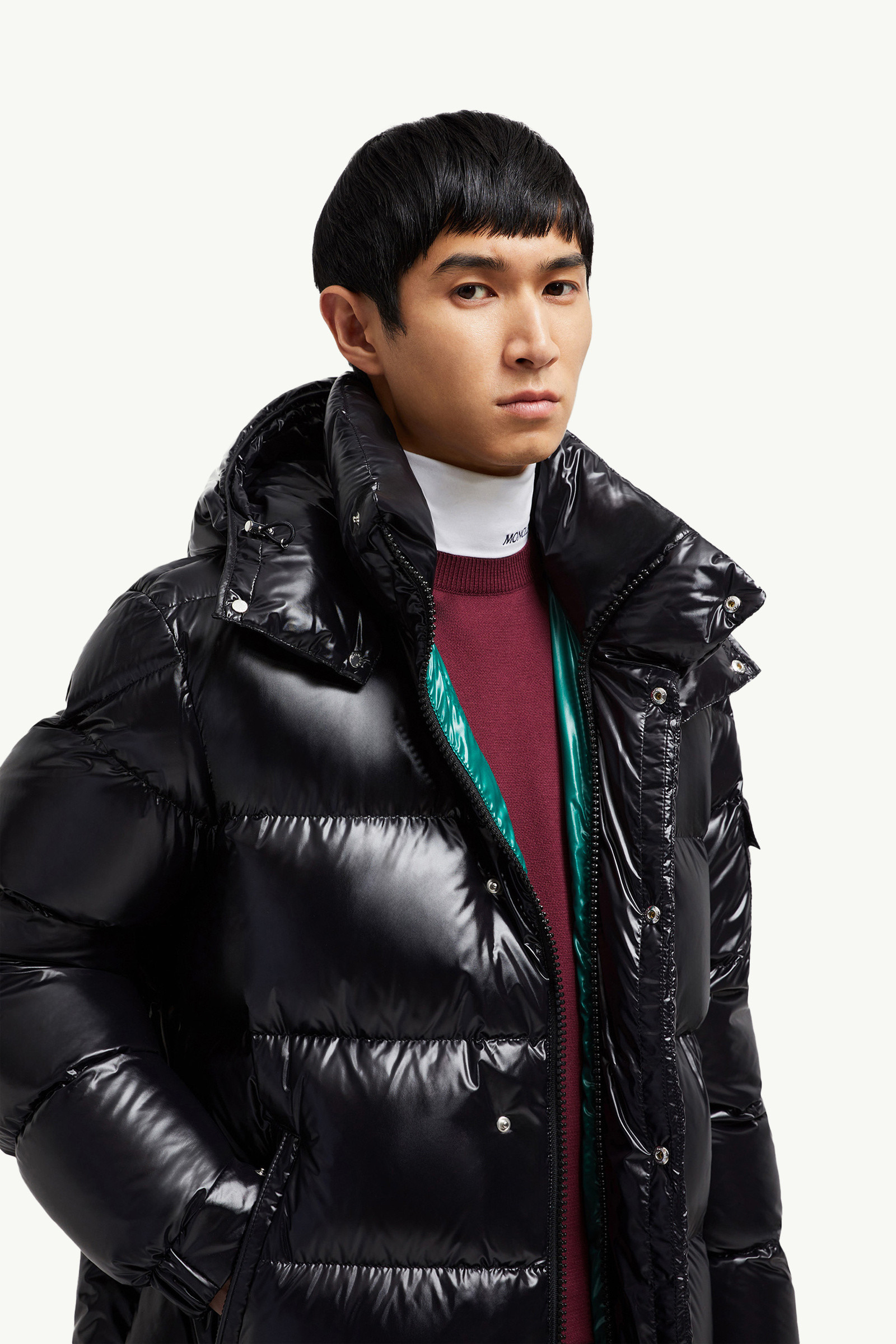 Hanoverian Hooded Square-Quilted Long Down Jacket - 7