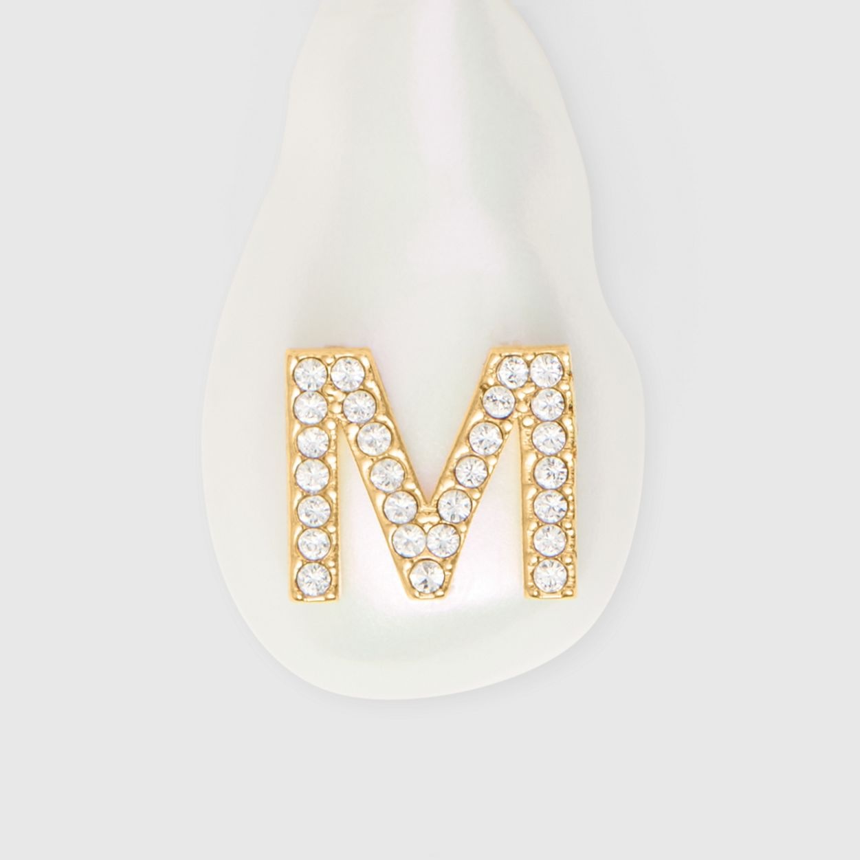 ‘M’ Crystal and Resin Pearl Letter Charm – Online Exclusive - 2