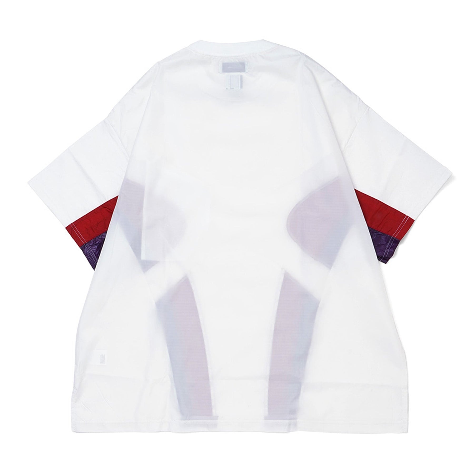 NYLON PATCHWORK TEE / WHT - 2