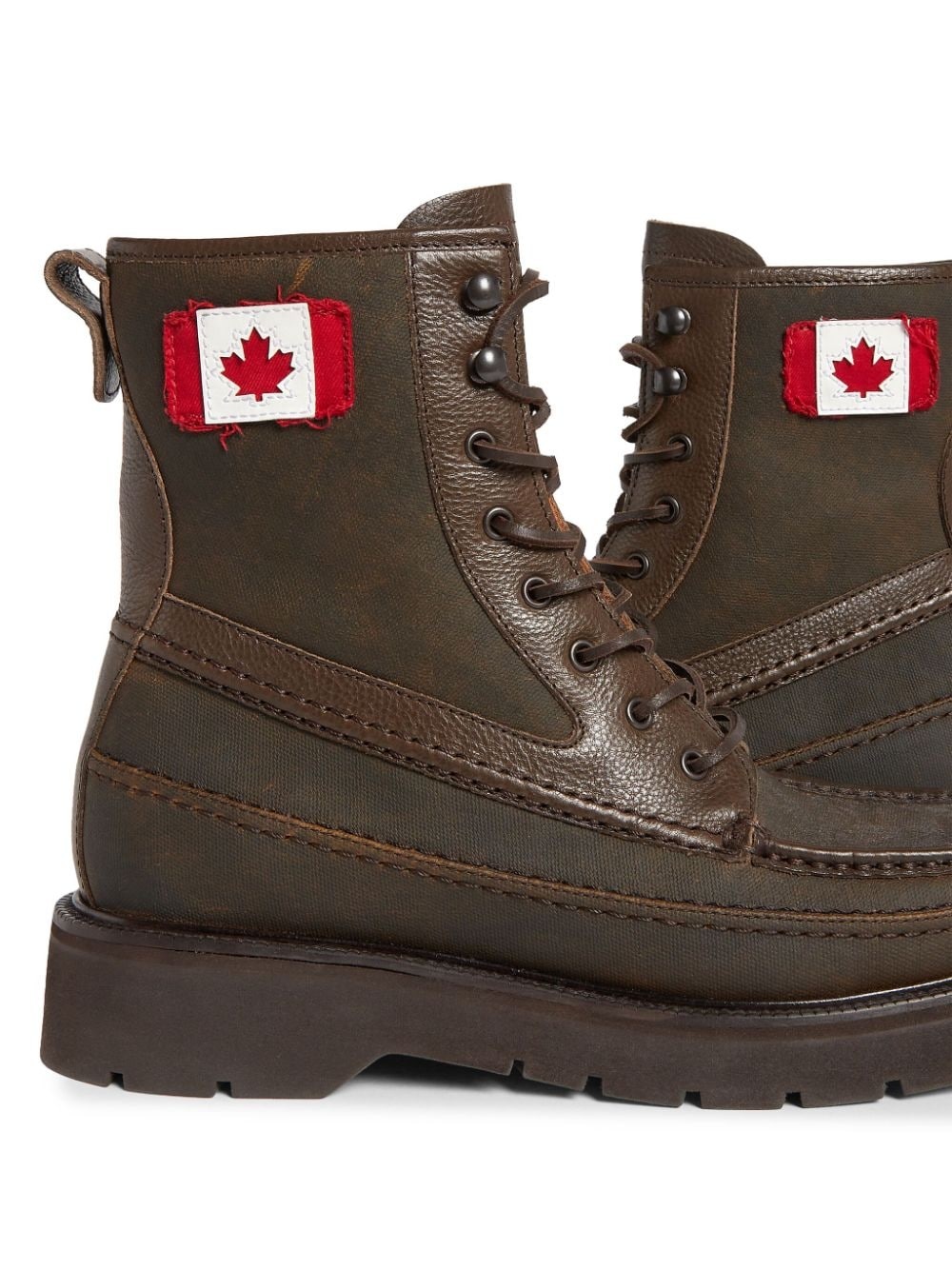 flag-tag ankle boots - 4