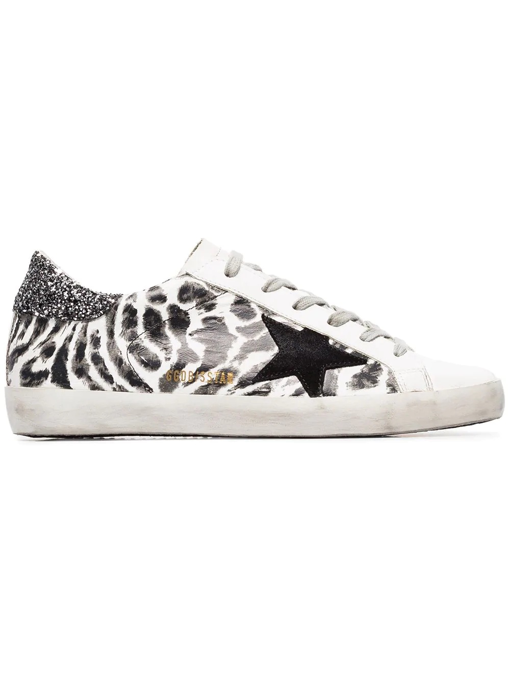 leopard print Superstar sneakers - 1