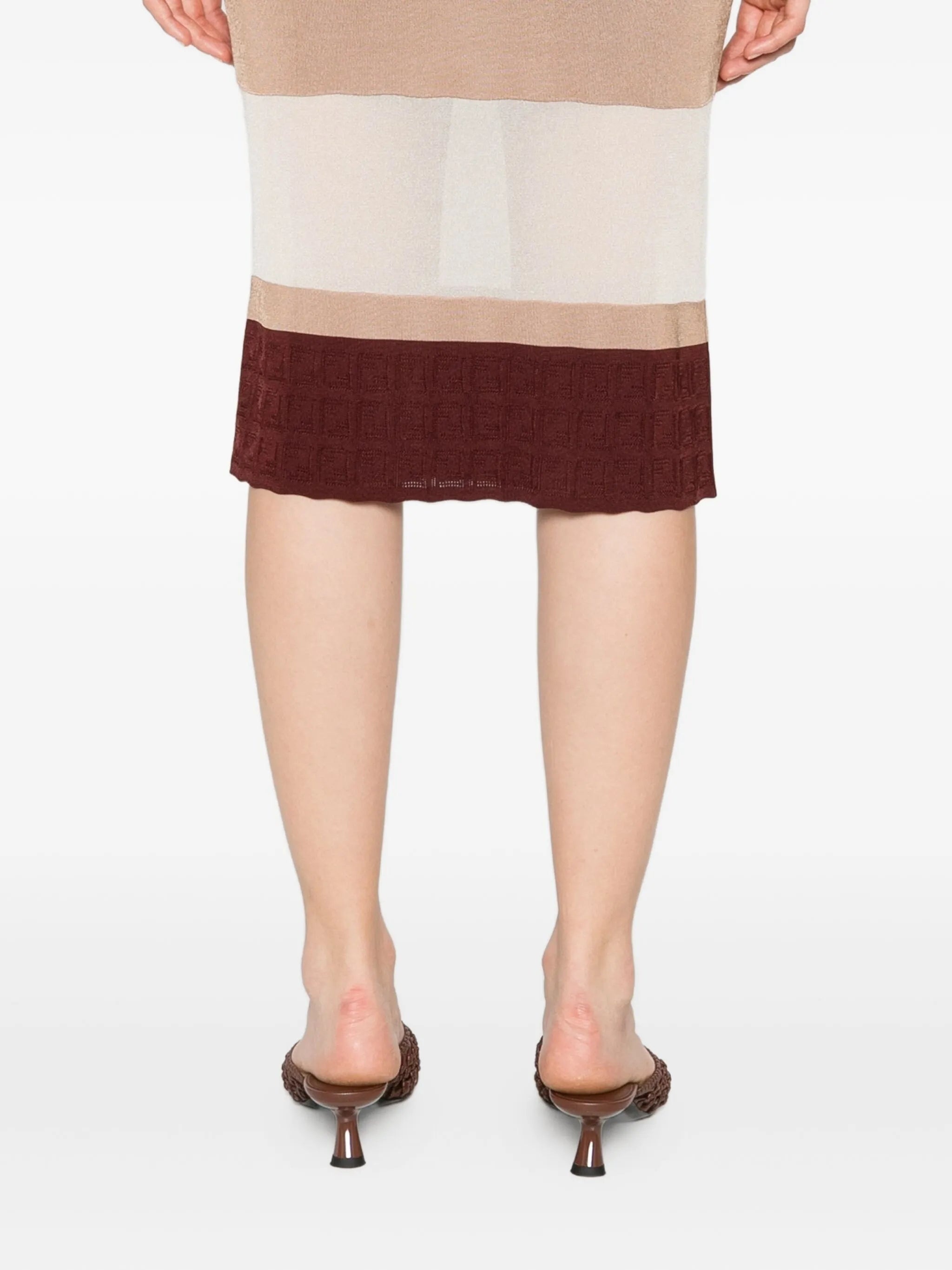 Fendi Panelled Knit Skirt - 4