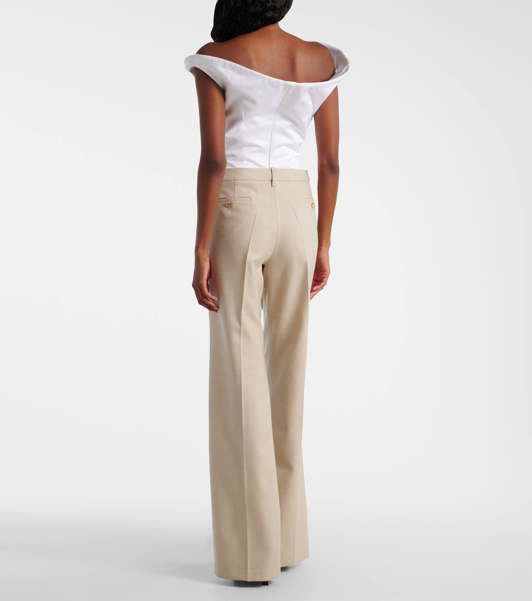 Wool flared pants - 3