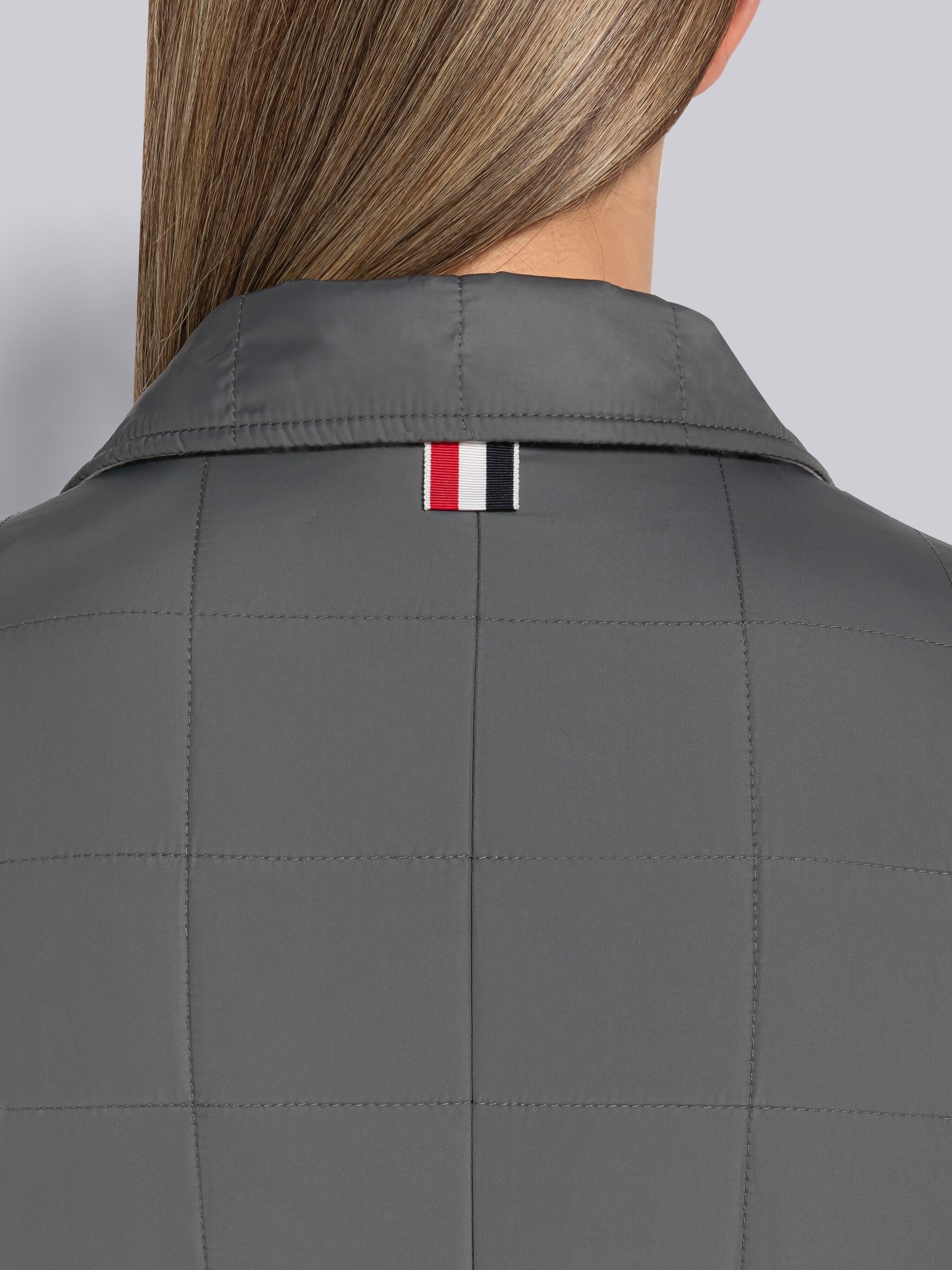 Poly Twill Quilted Tech Down 4-Bar Chesterfield Coat - 5