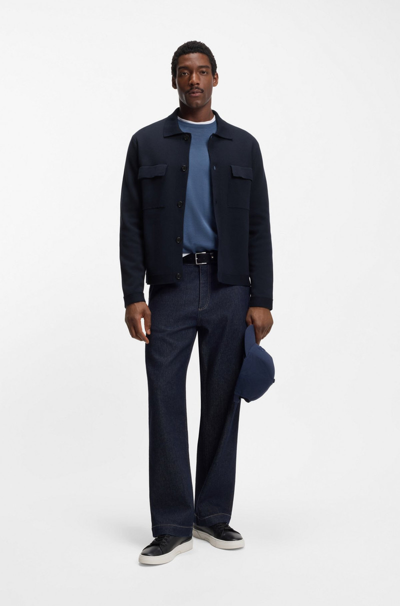 BOSS REGULAR-FIT OVERSHIRT IN COTTON outlook