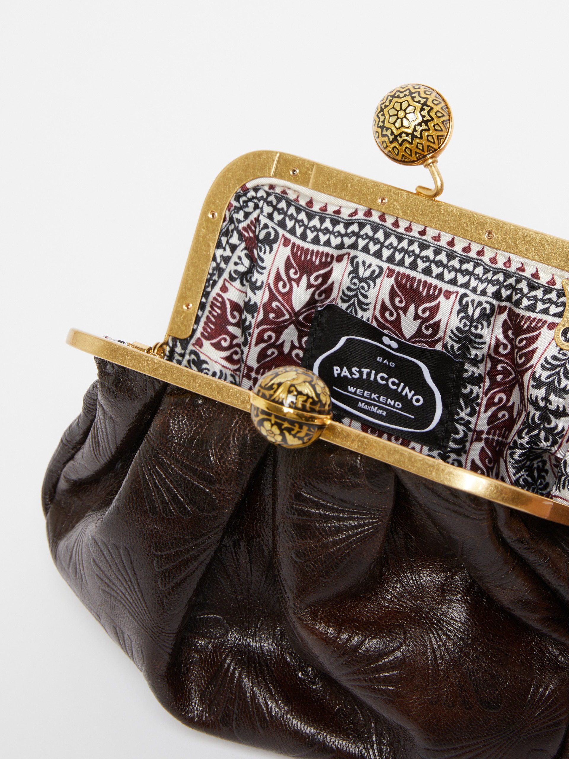 SPANISHHERITAGE Small smooth leather Pasticcino Bag - 6