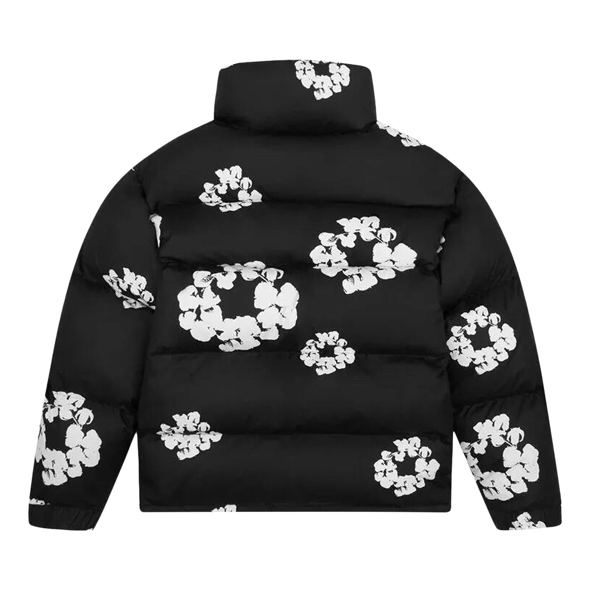 Denim Tears Wreath Puffer Jacket 'Black' - 2