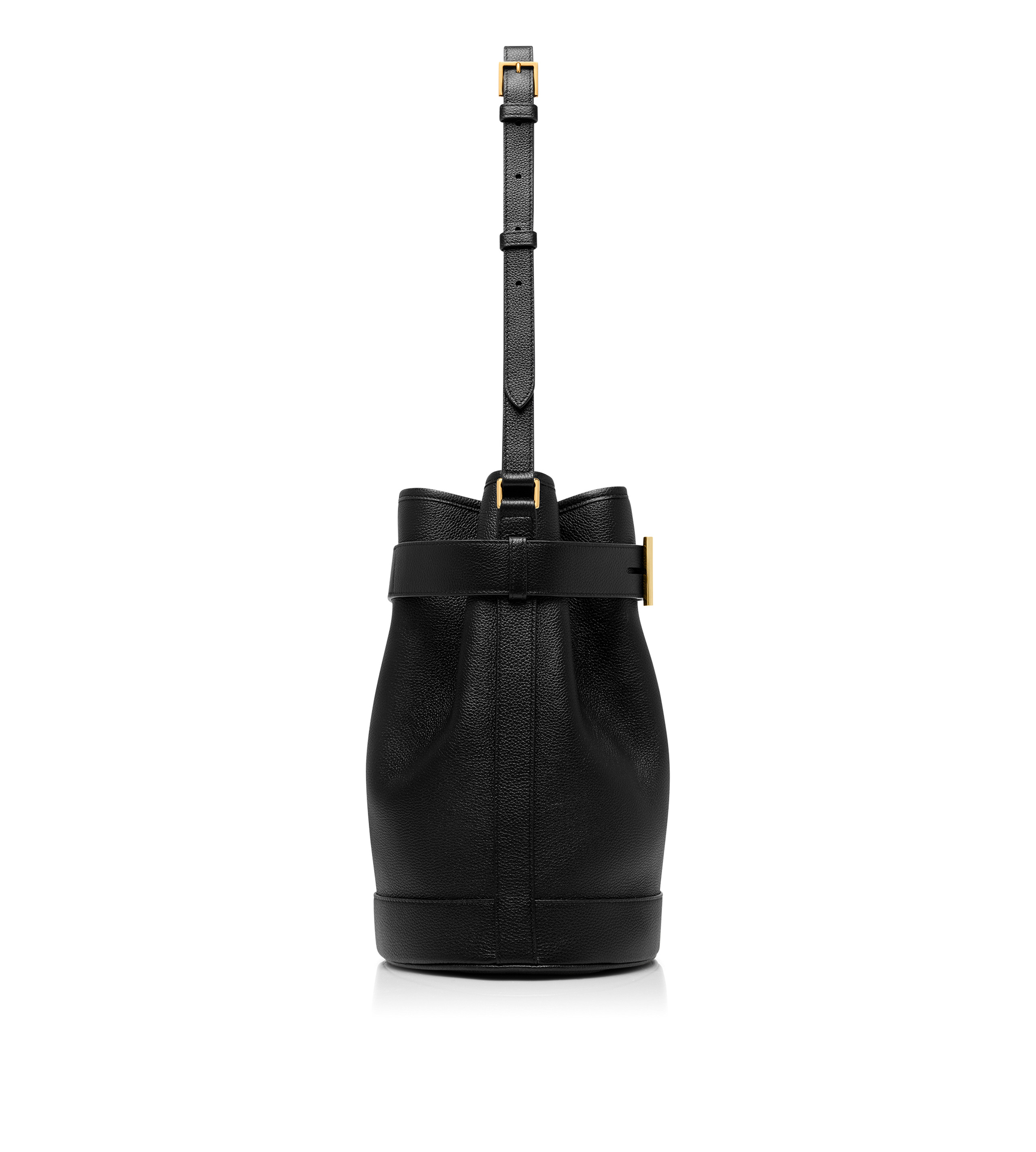 GRAIN LEATHER TARA MEDIUM BUCKET - 2