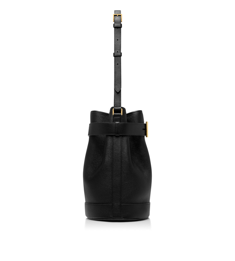TOM FORD GRAIN LEATHER TARA MEDIUM BUCKET outlook