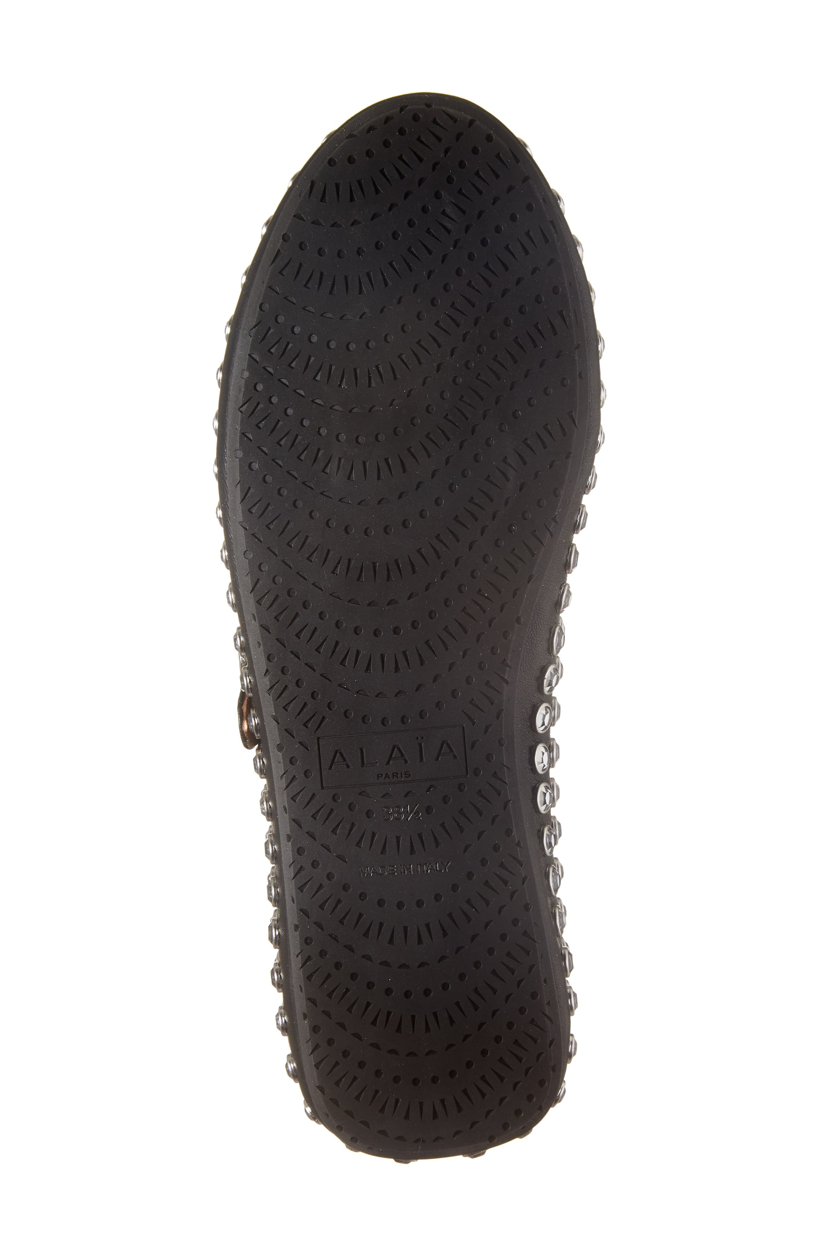 Alaïa Rhinestone Ballet Flat in Noir-999 at Nordstrom - 6