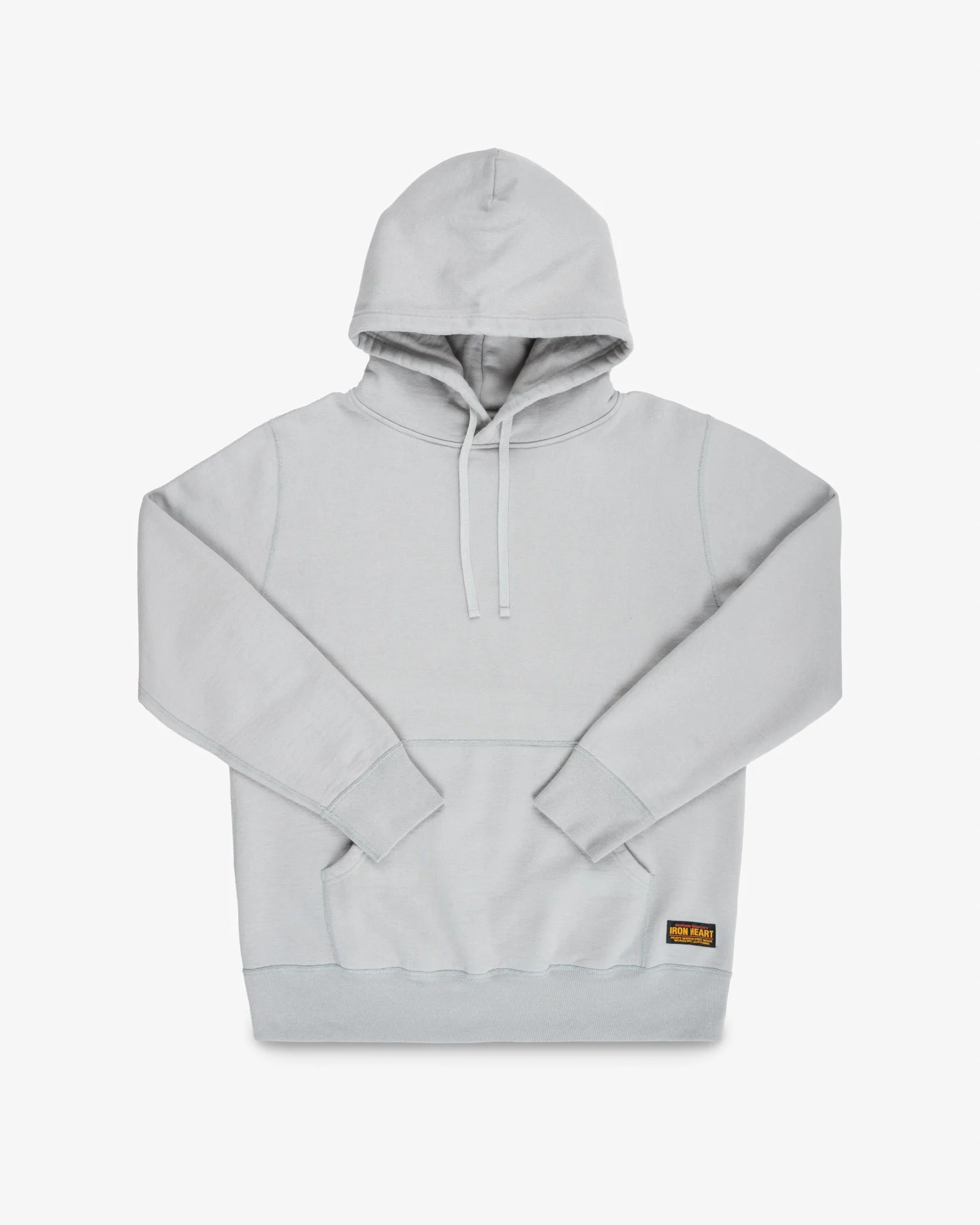 14OZ ULTRA HEAVYWEIGHT LOOPWHEEL COTTON HOODIE - GREY - 1